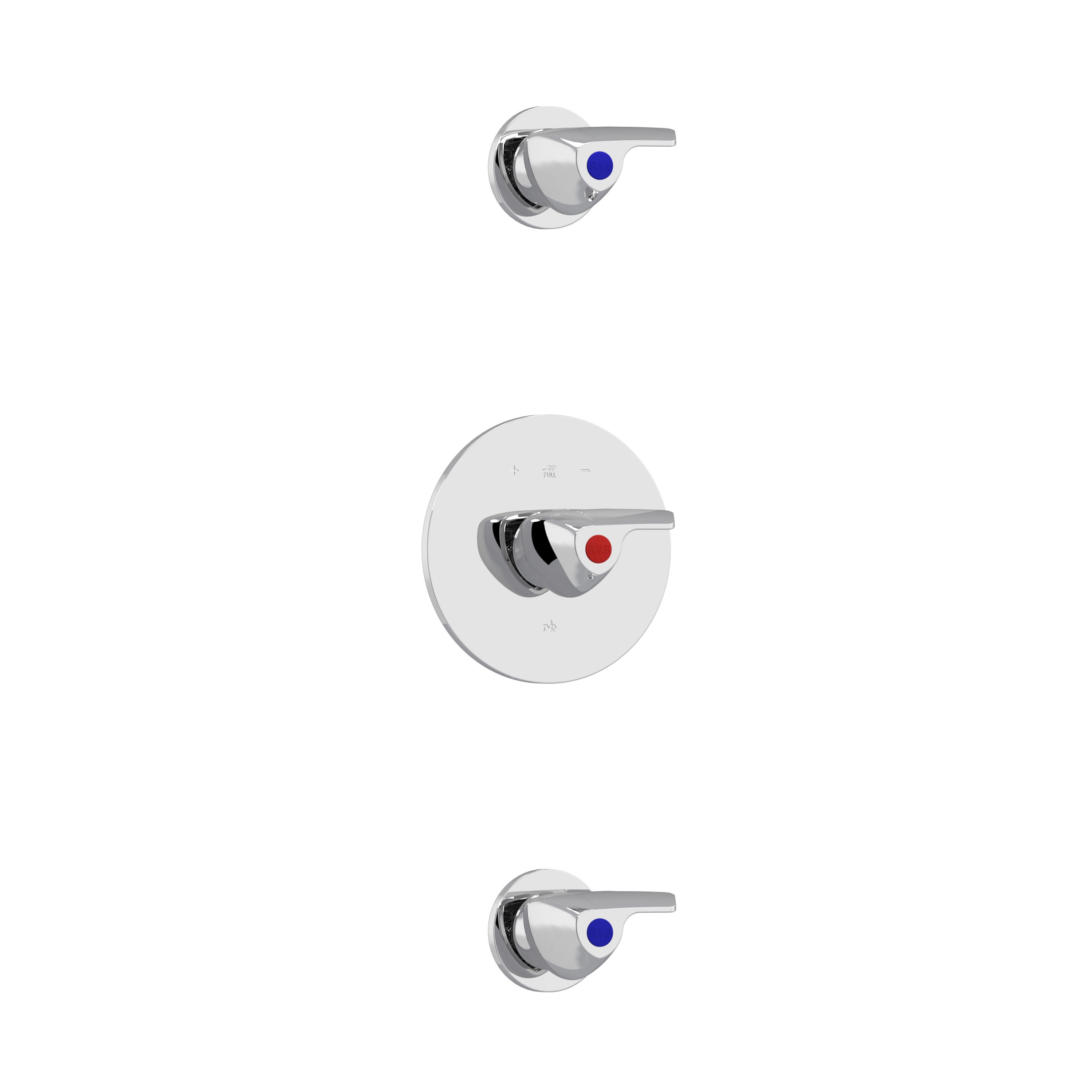 Pile & Face | Concealed shower thermostat with 2 valves