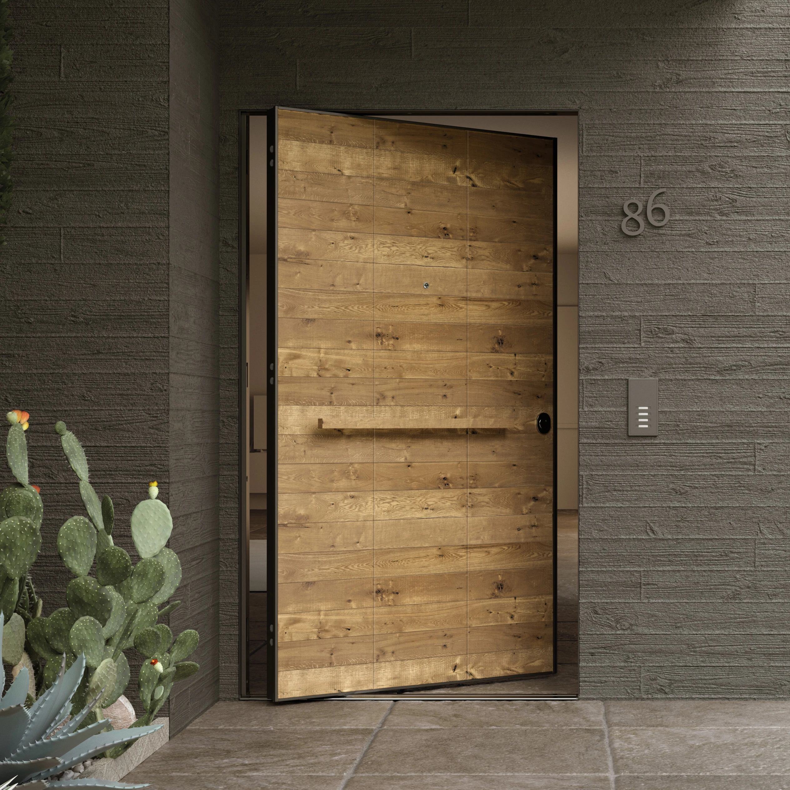 PUERTA ACORAZADA PIVOTANTE