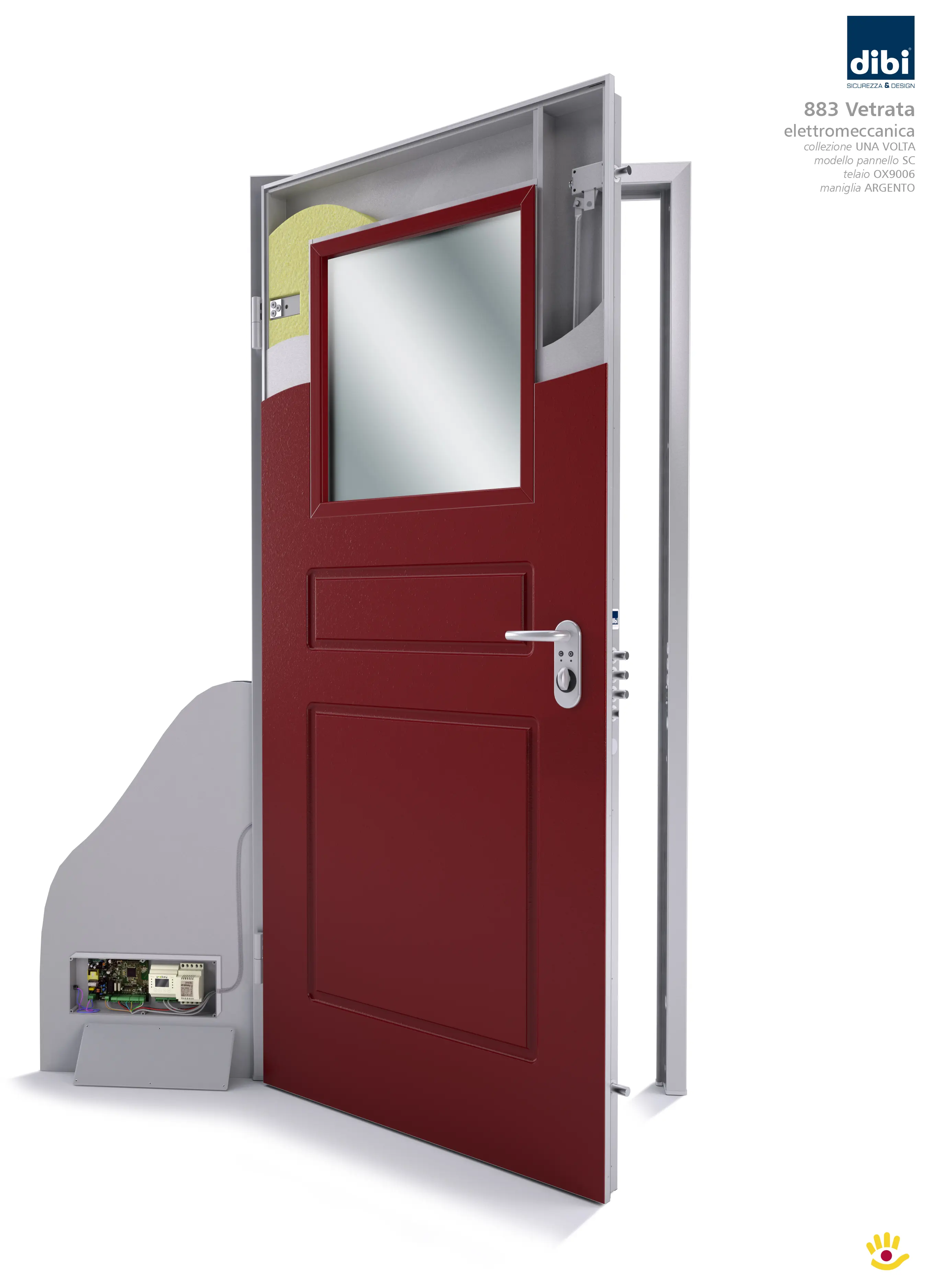 Di.Bi. Porte Blindate - Opentech with glass insert