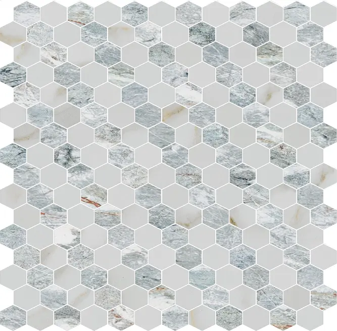 Gani Marble Tiles - Hexagons | Type K