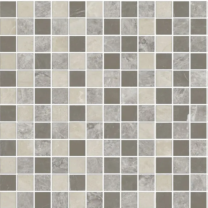 Gani Marble Tiles - Mosaic Square STRUCTURE 12X12 | Type A