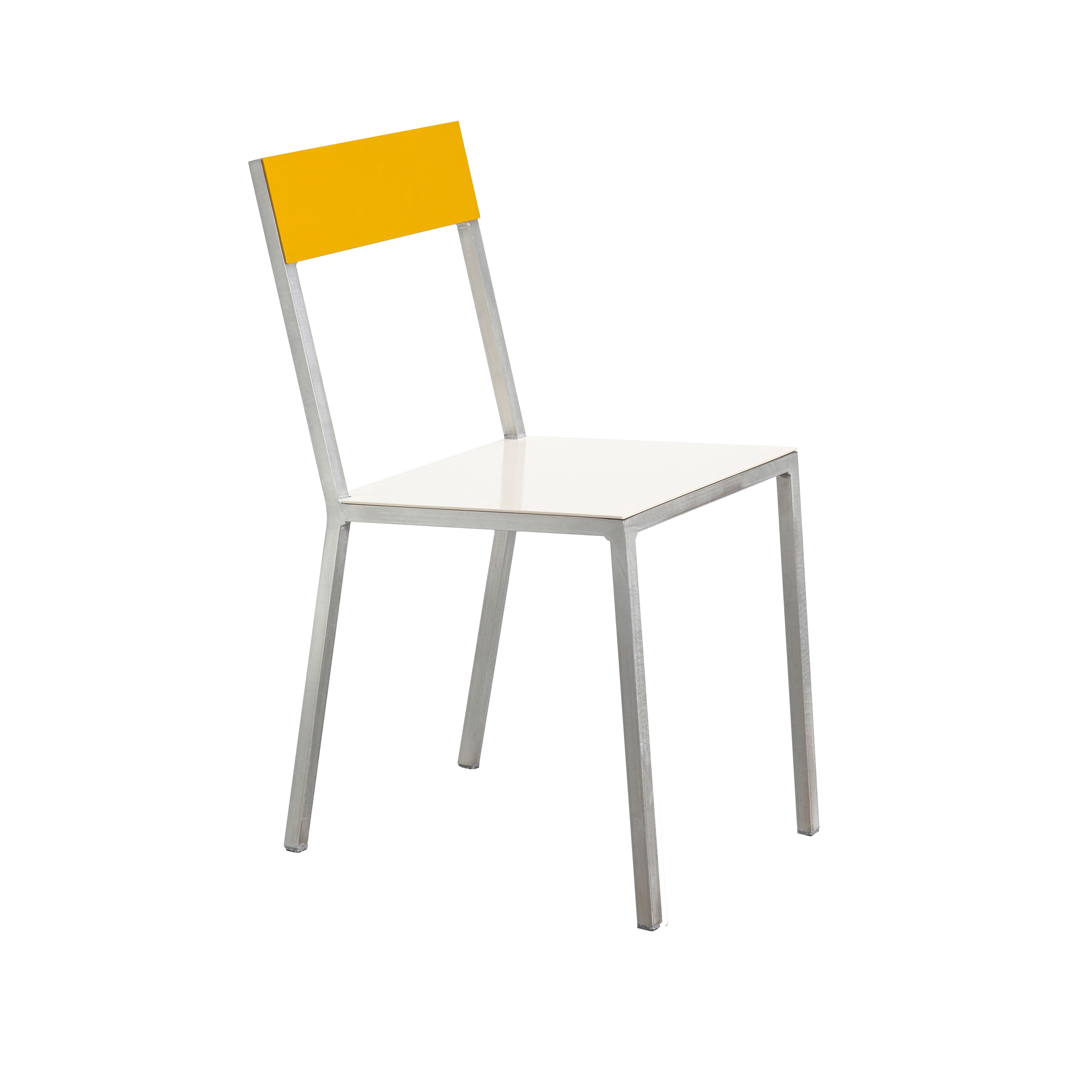 alu chair | white_yellow
