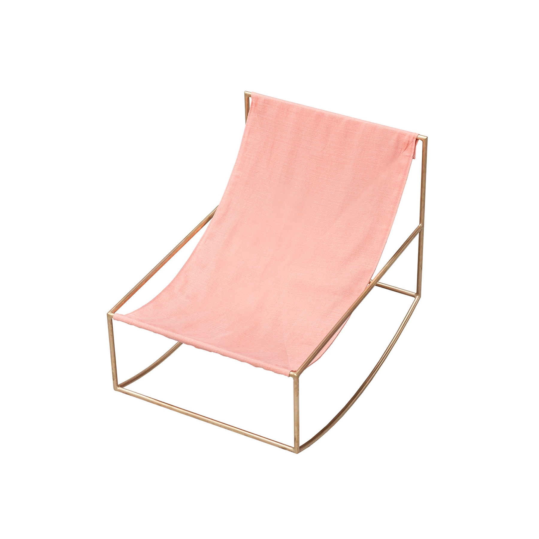 rocking chair | brass_pink