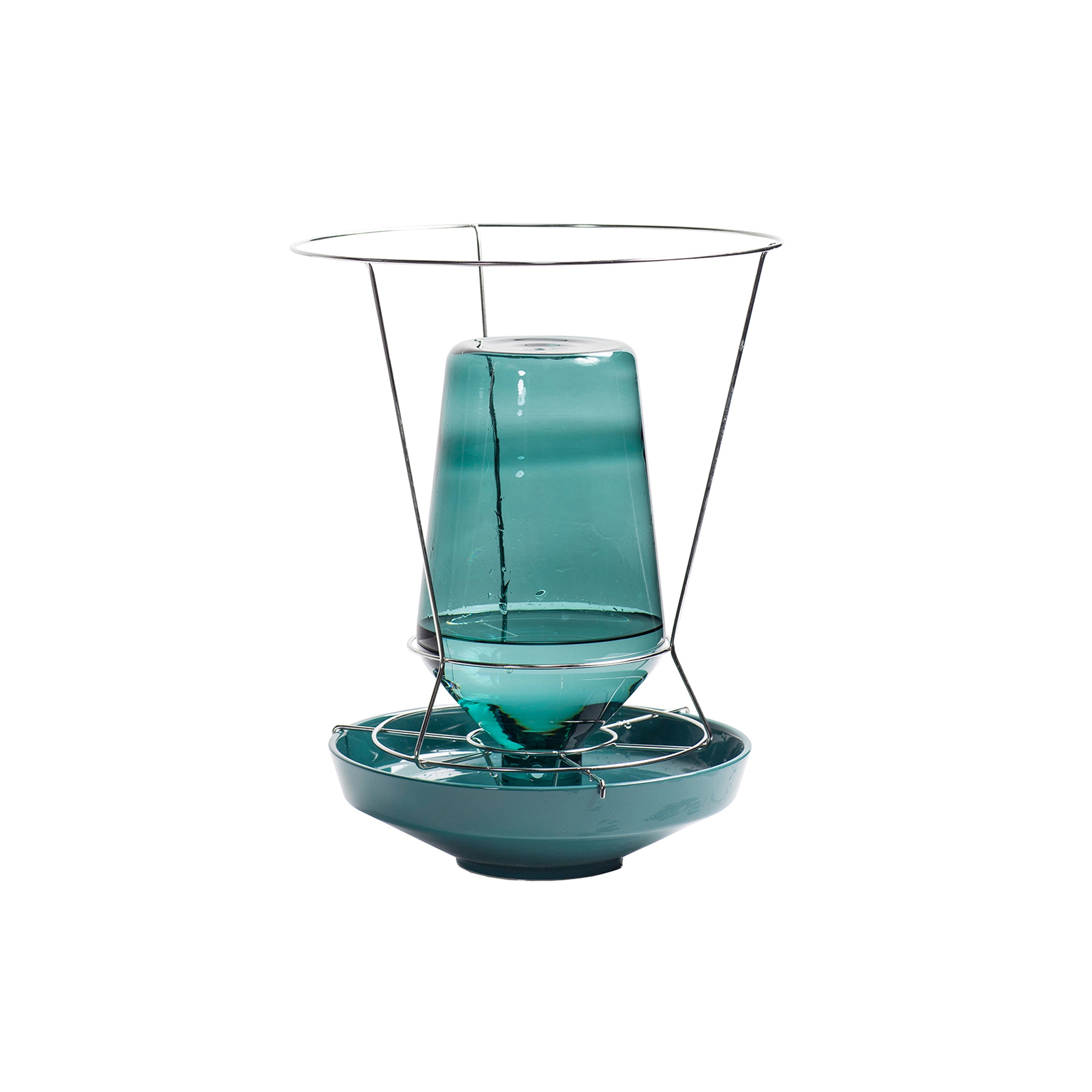 hidden vase | large  dark green