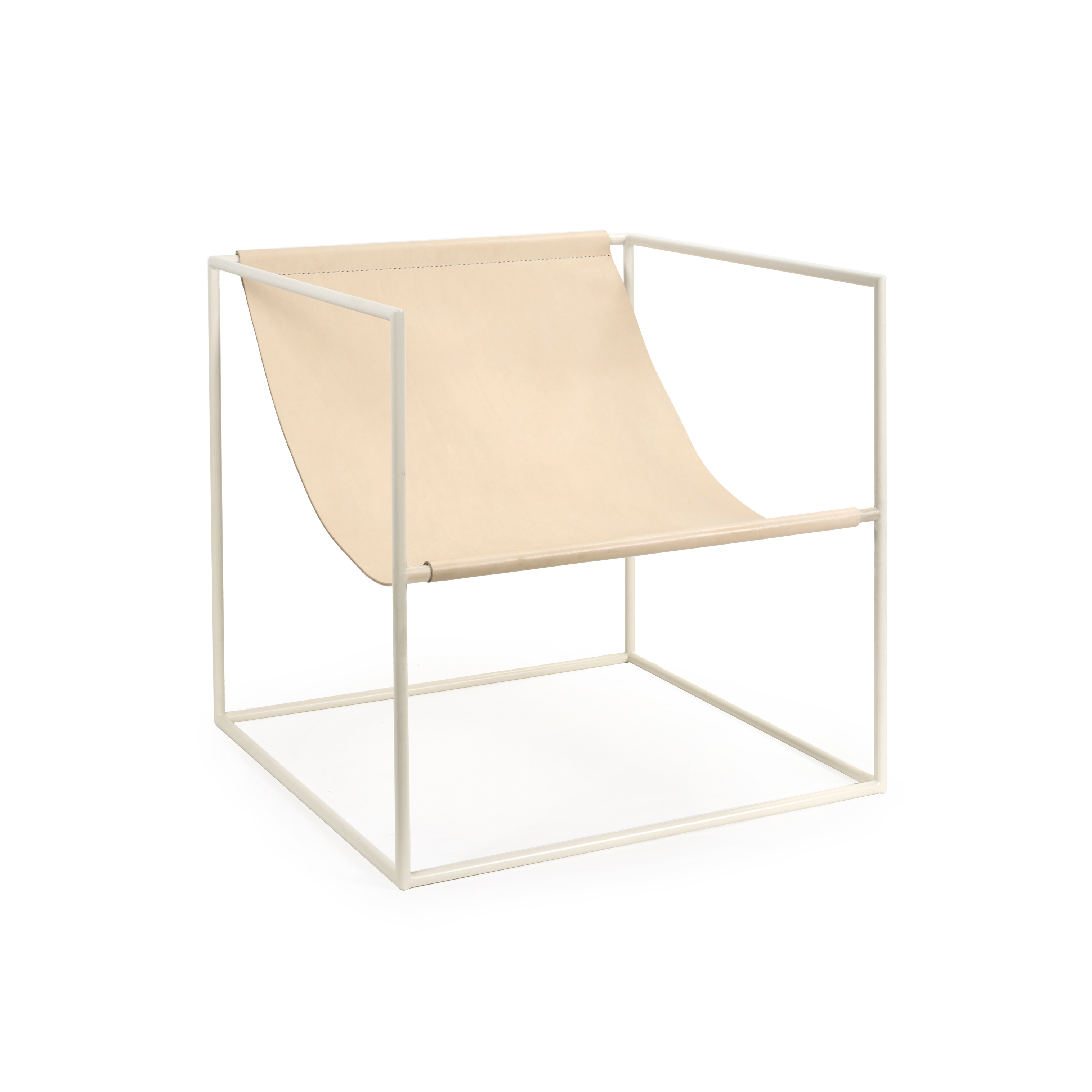 Mostra il prodotto solo seat | lacquered steel cream white_leather del produttore valerie_objects
