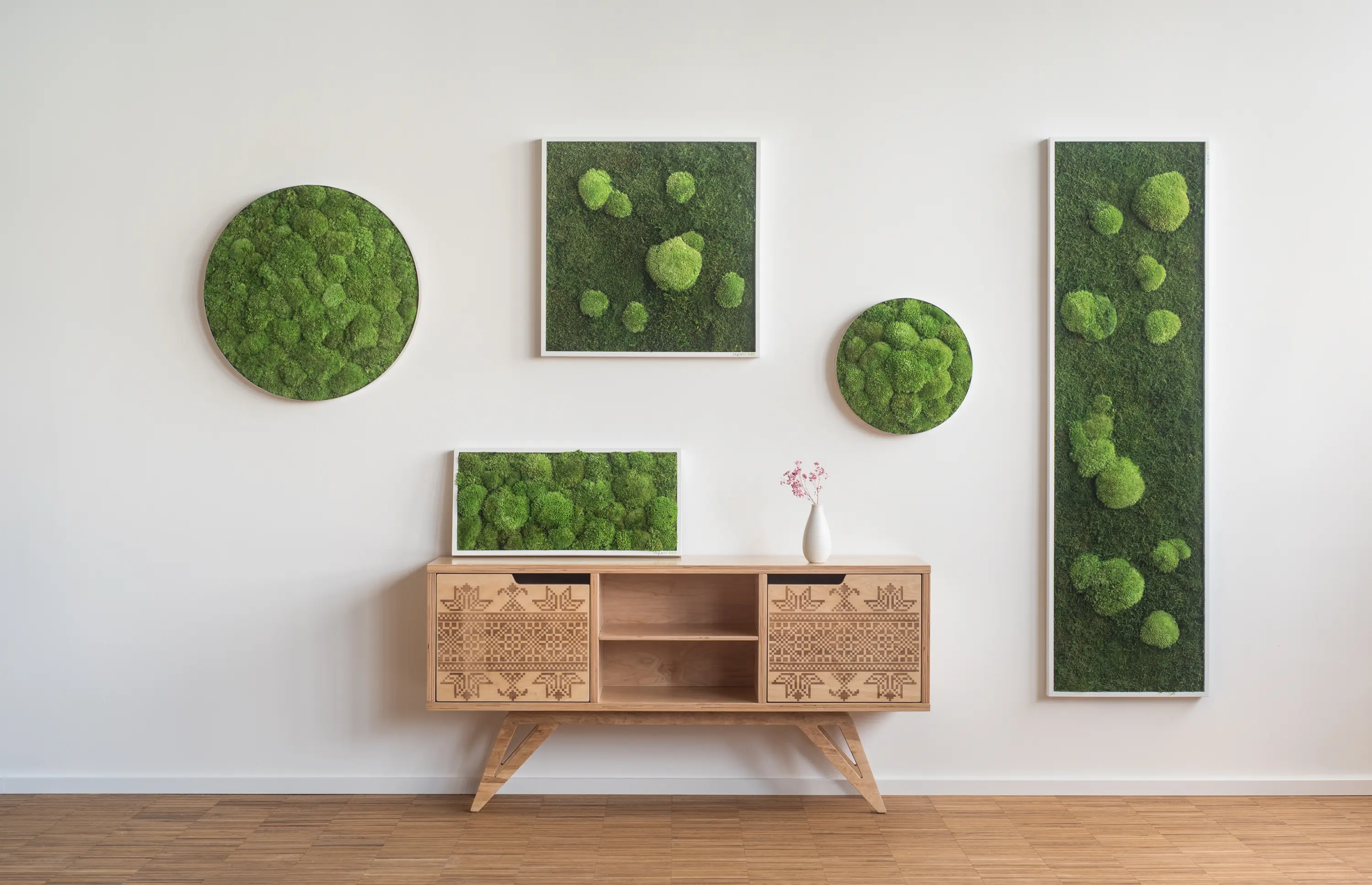 styleGREEN - moss picture | pole and forest moss picture 80x80cm
