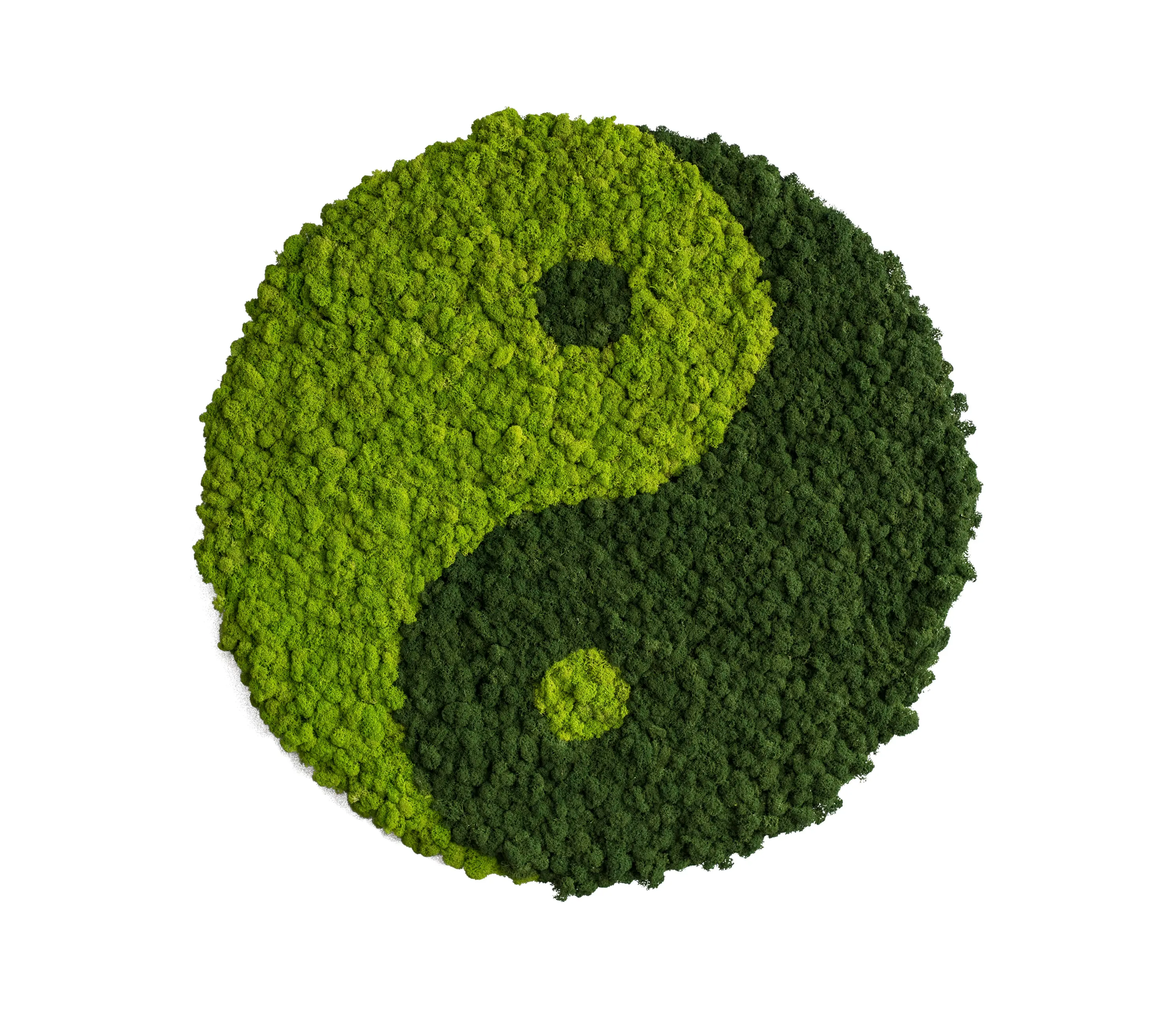 styleGREEN - Circle | Reindeer moss yin and yang 80cm