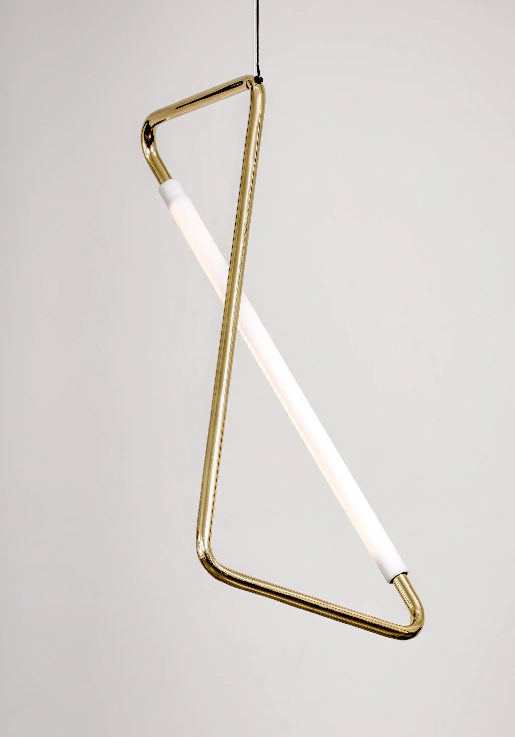 Naama Hofman Light Objects - Light Object 001 - LED light, polished brass finish