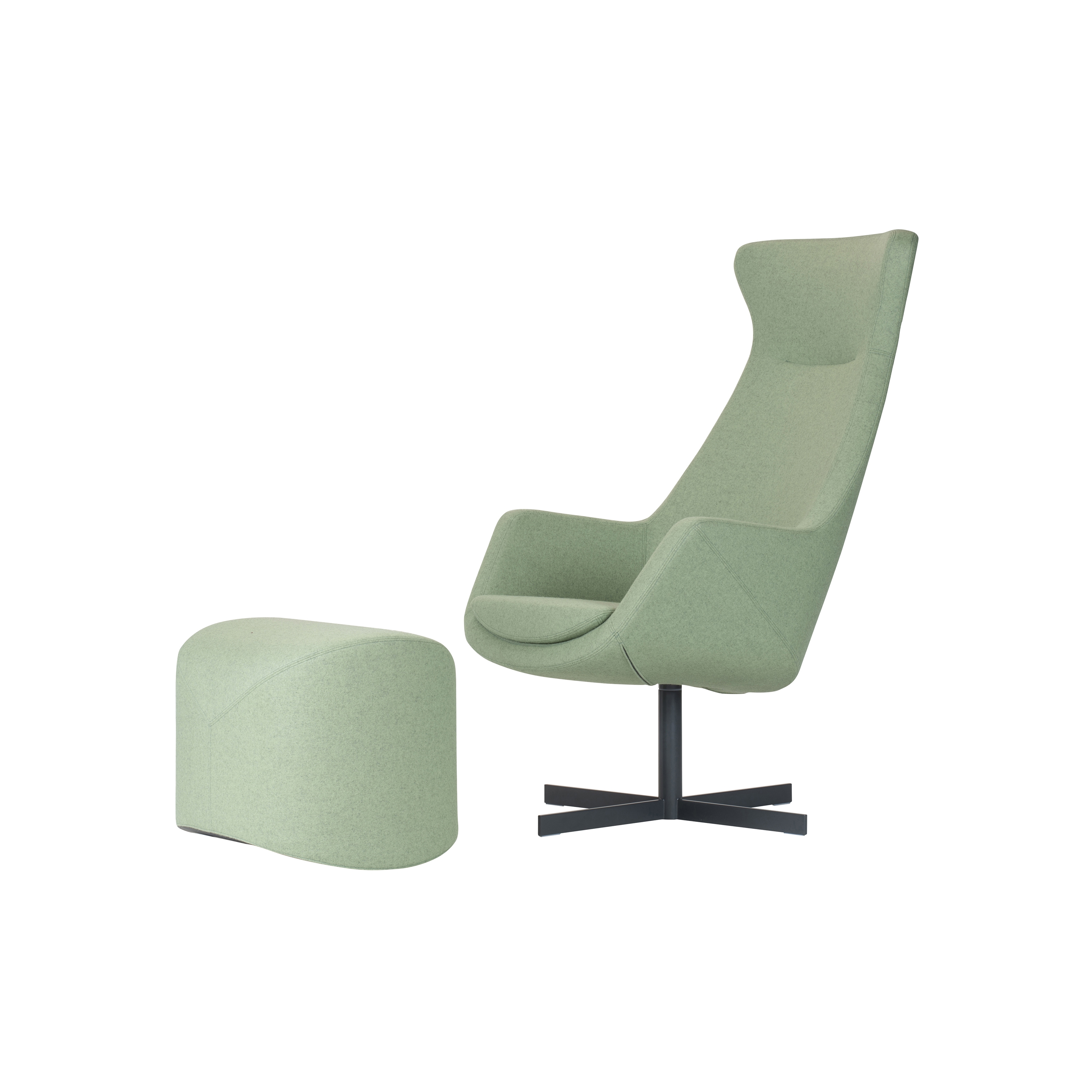 Display product Kinzika L with pouf from manufacturer SMV Sitz- & Objektmöbel