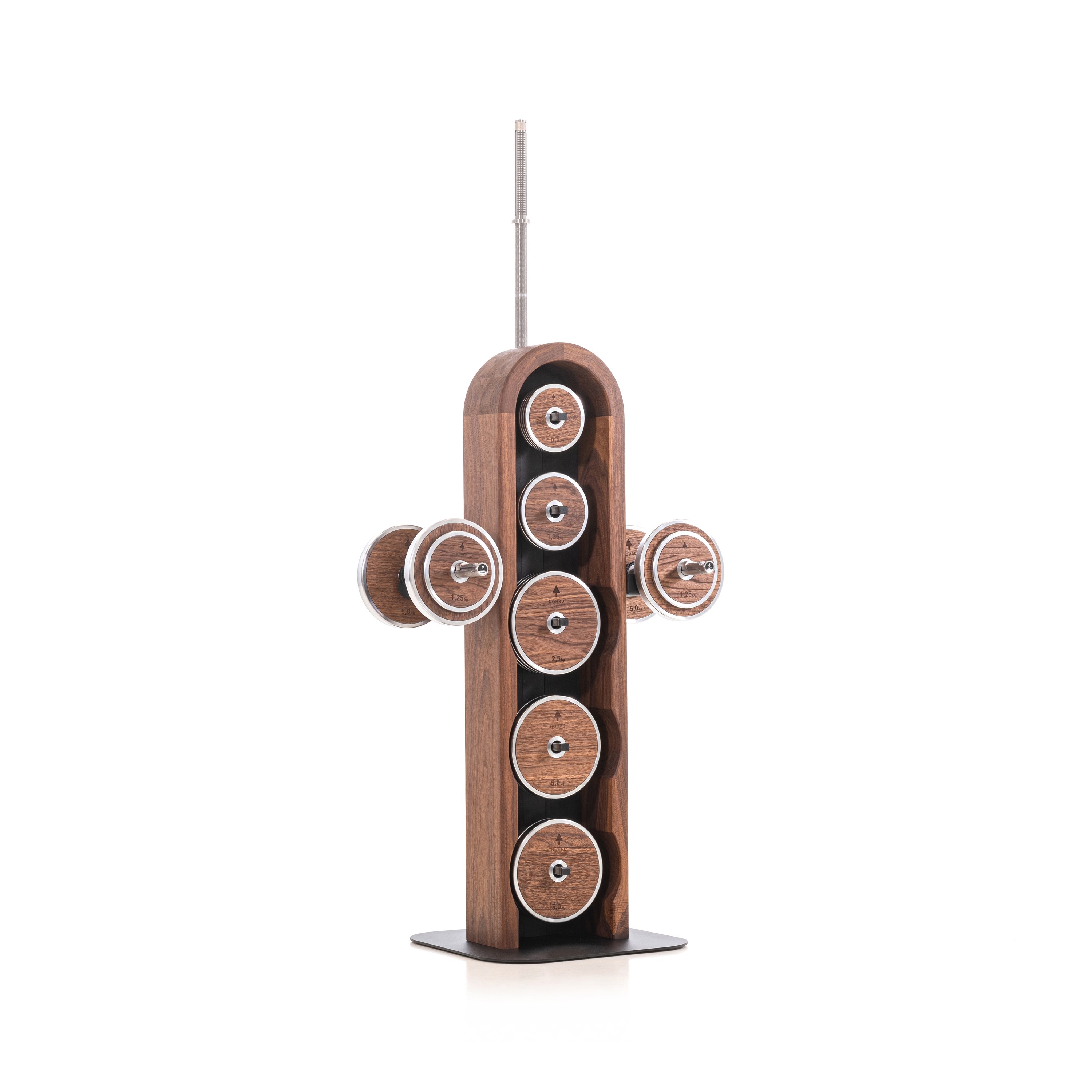 Mostra il prodotto NOHRD WeightPlates Tower Walnut del produttore WATERROWER | NOHRD
