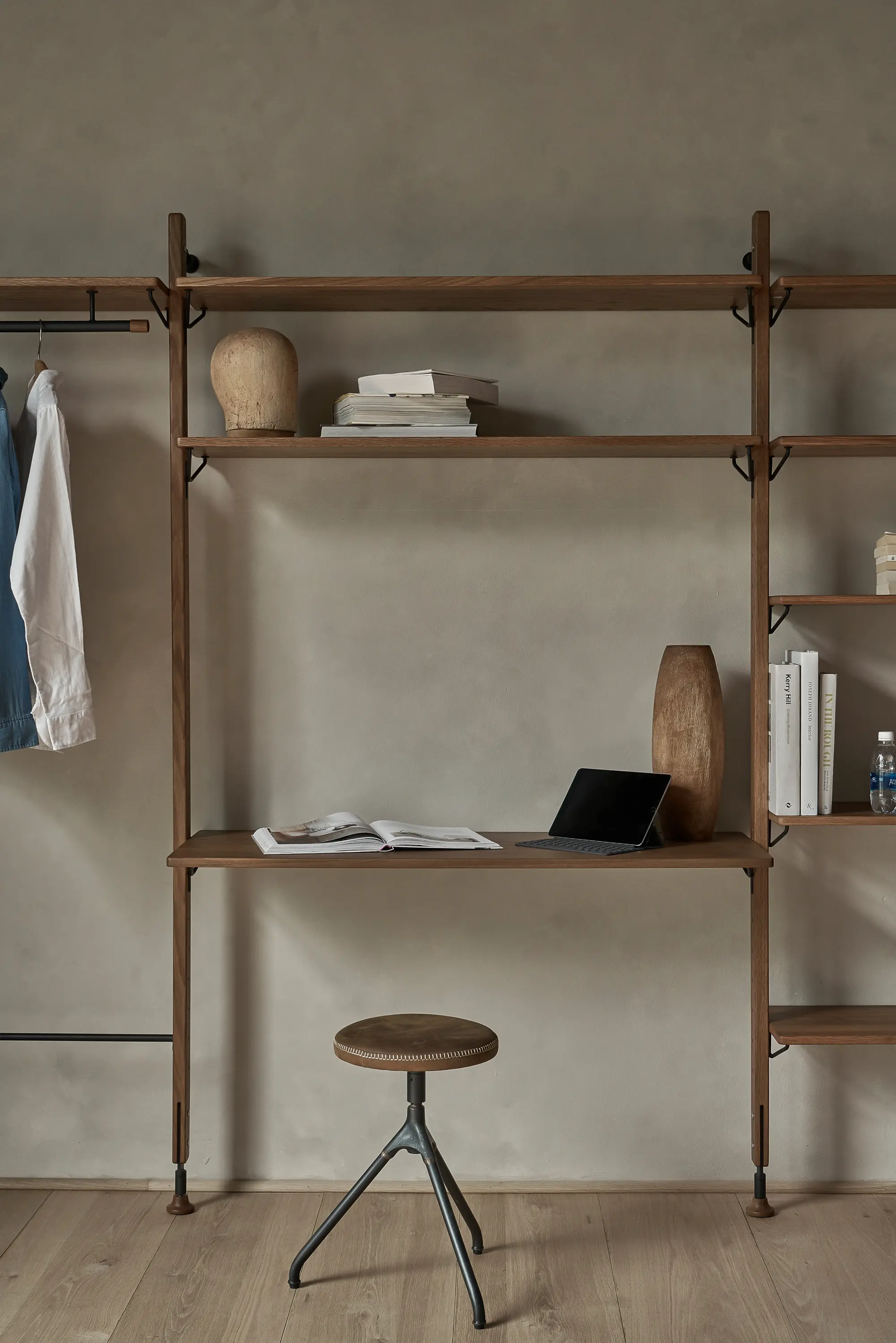 District Eight - Theo Wall Unit With Large Shelves