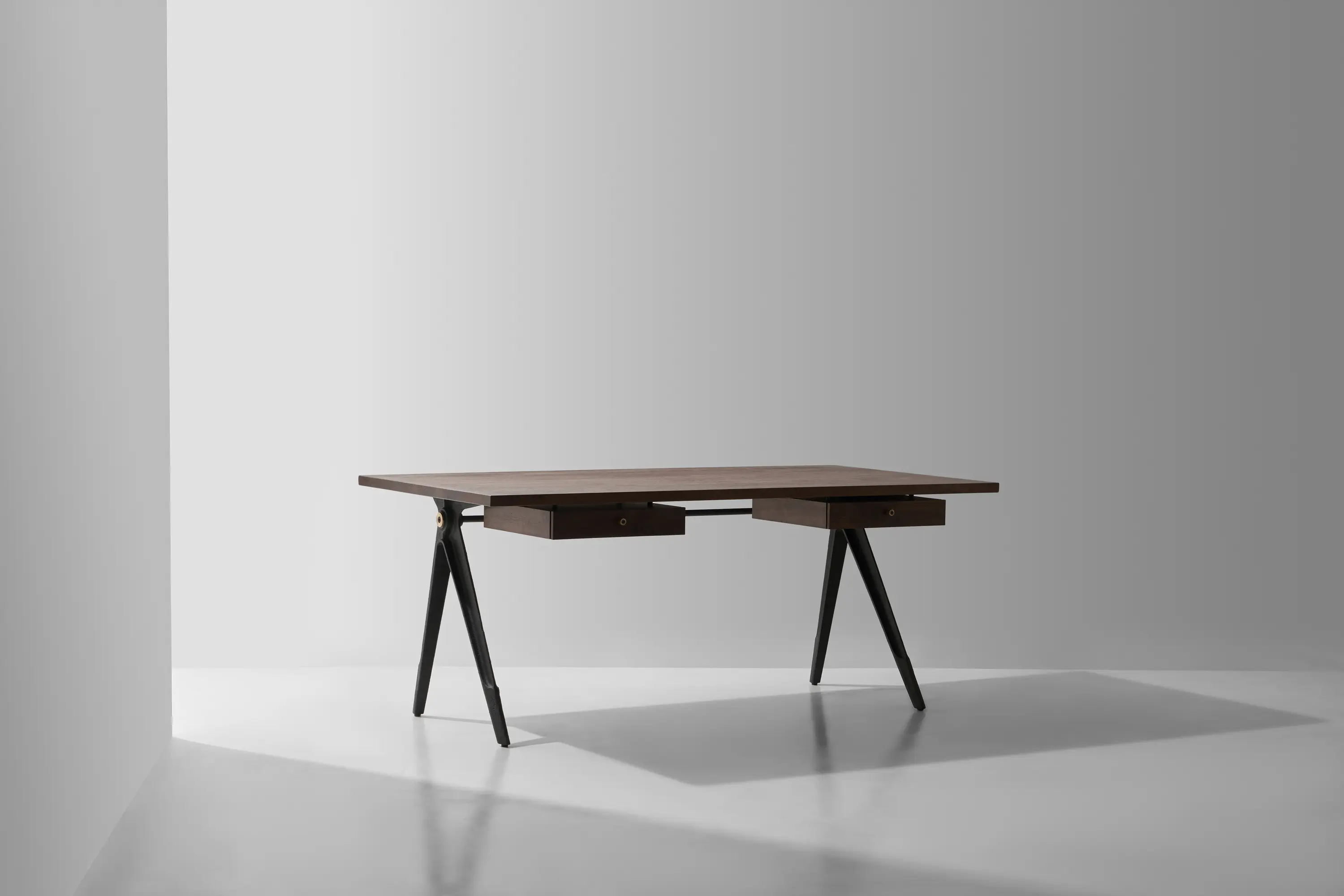 District Eight - Compass Desk Double Drawer