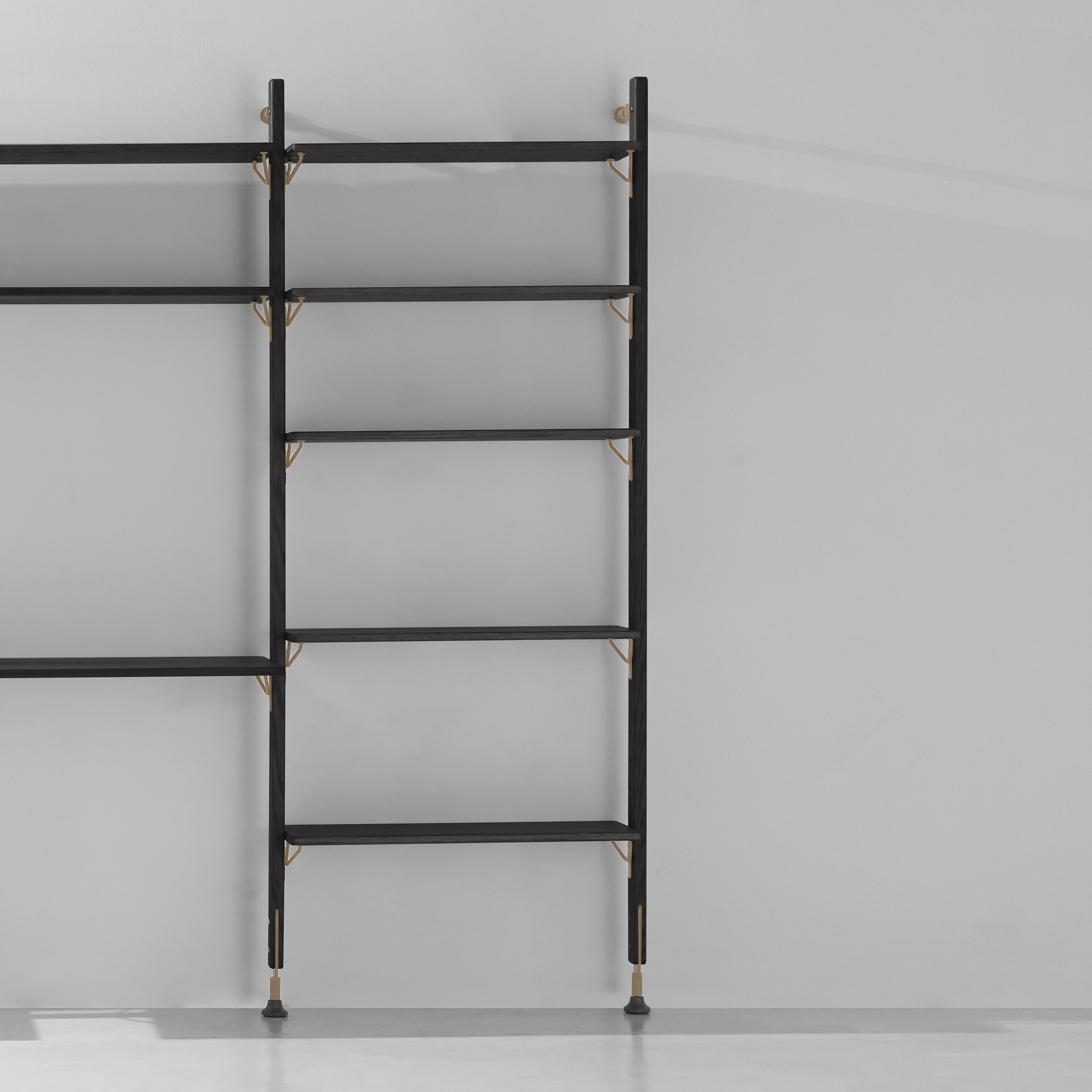 Display product Theo Wall Unit With Medium Shelves from manufacturer District Eight