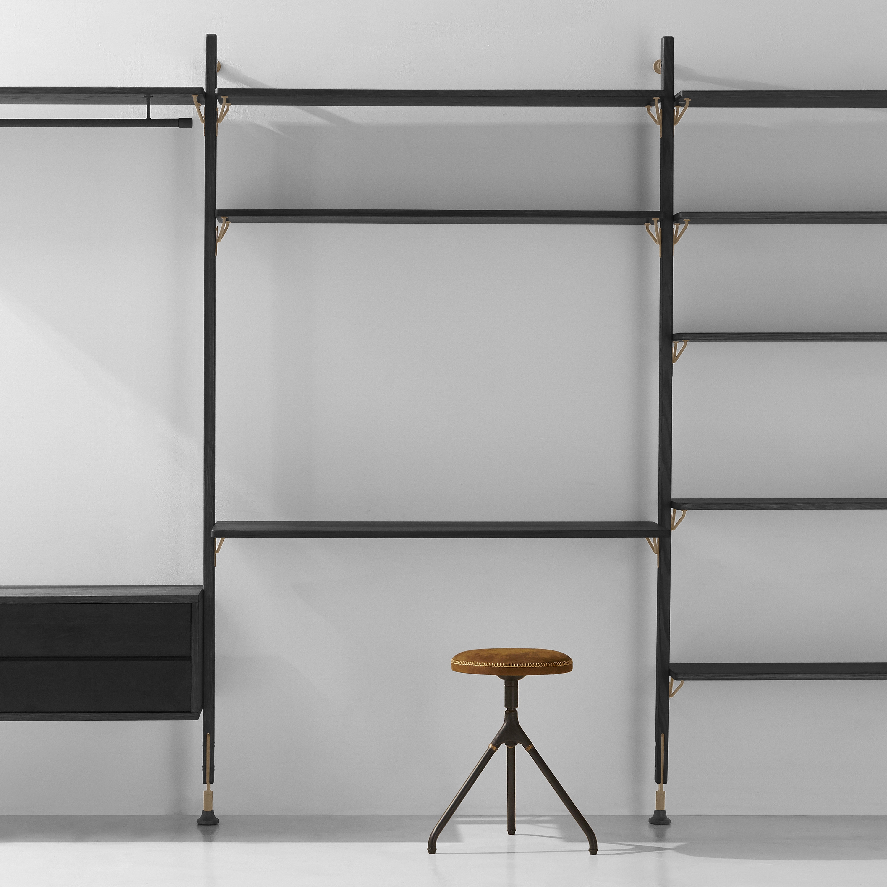 Display product Theo Wall Unit With Desk from manufacturer District Eight