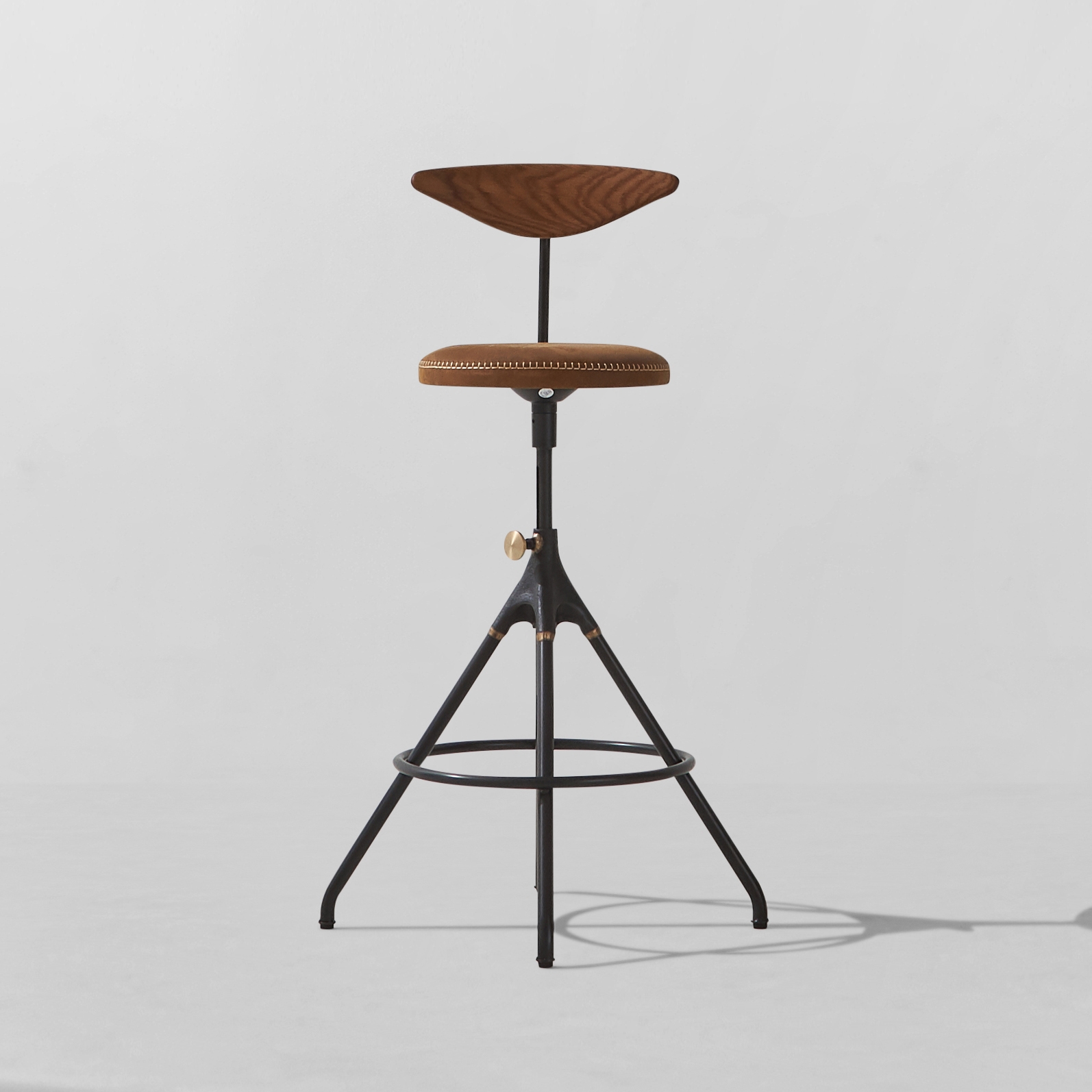 Display product Akron Counter Stool With Backrest from manufacturer District Eight