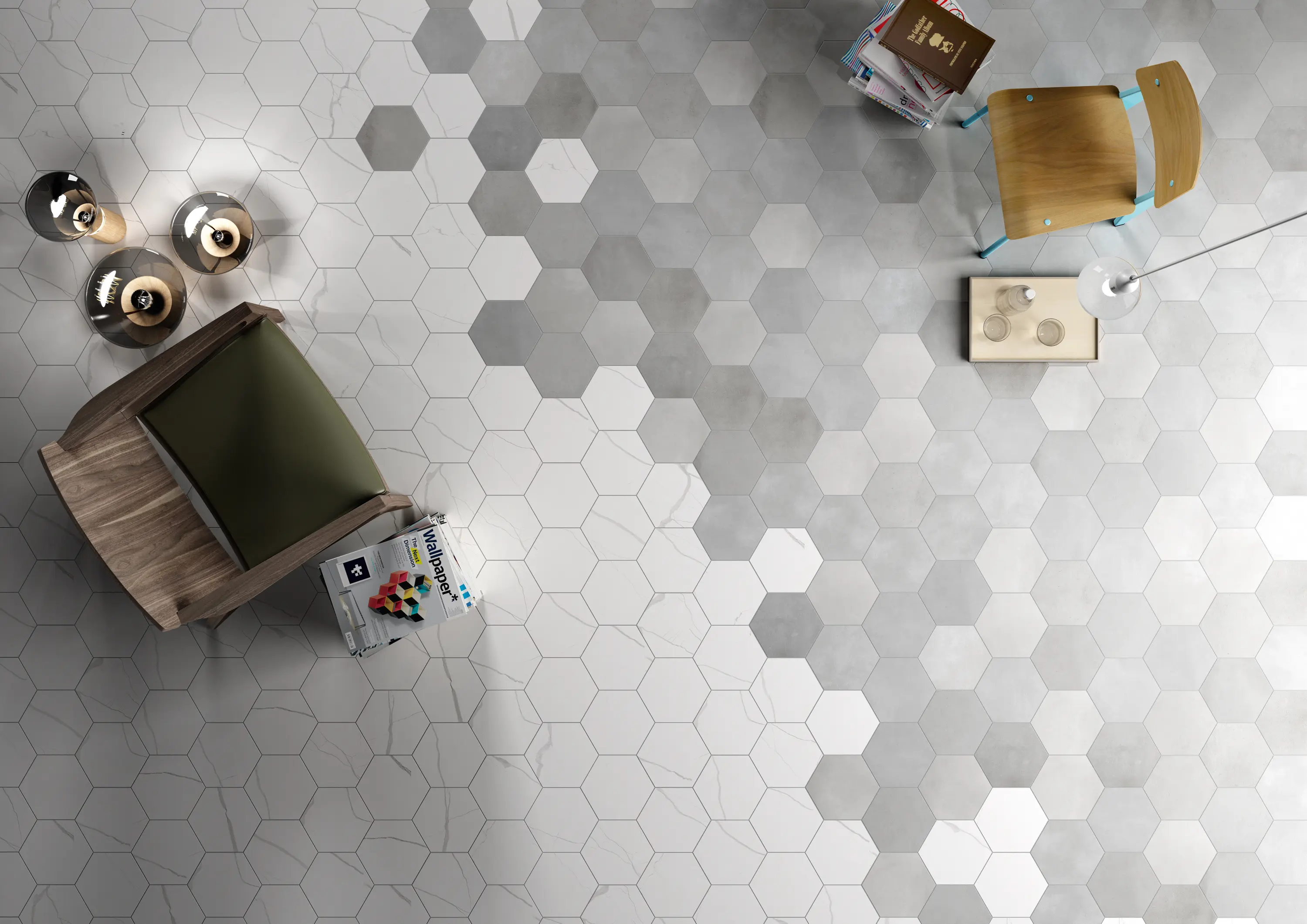 41zero42 - Mate Mosaic Marmo Nero