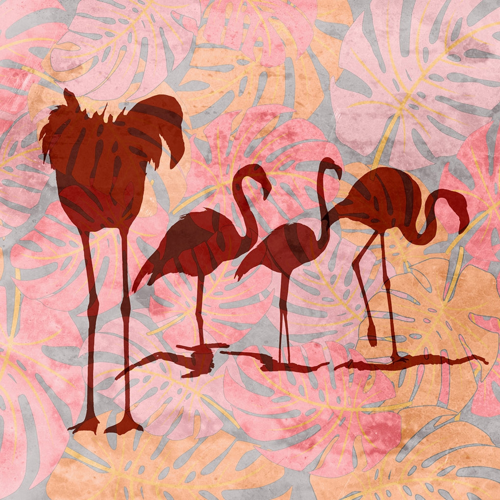 Mostrar el producto Wild flamingos del fabricante WallPepper