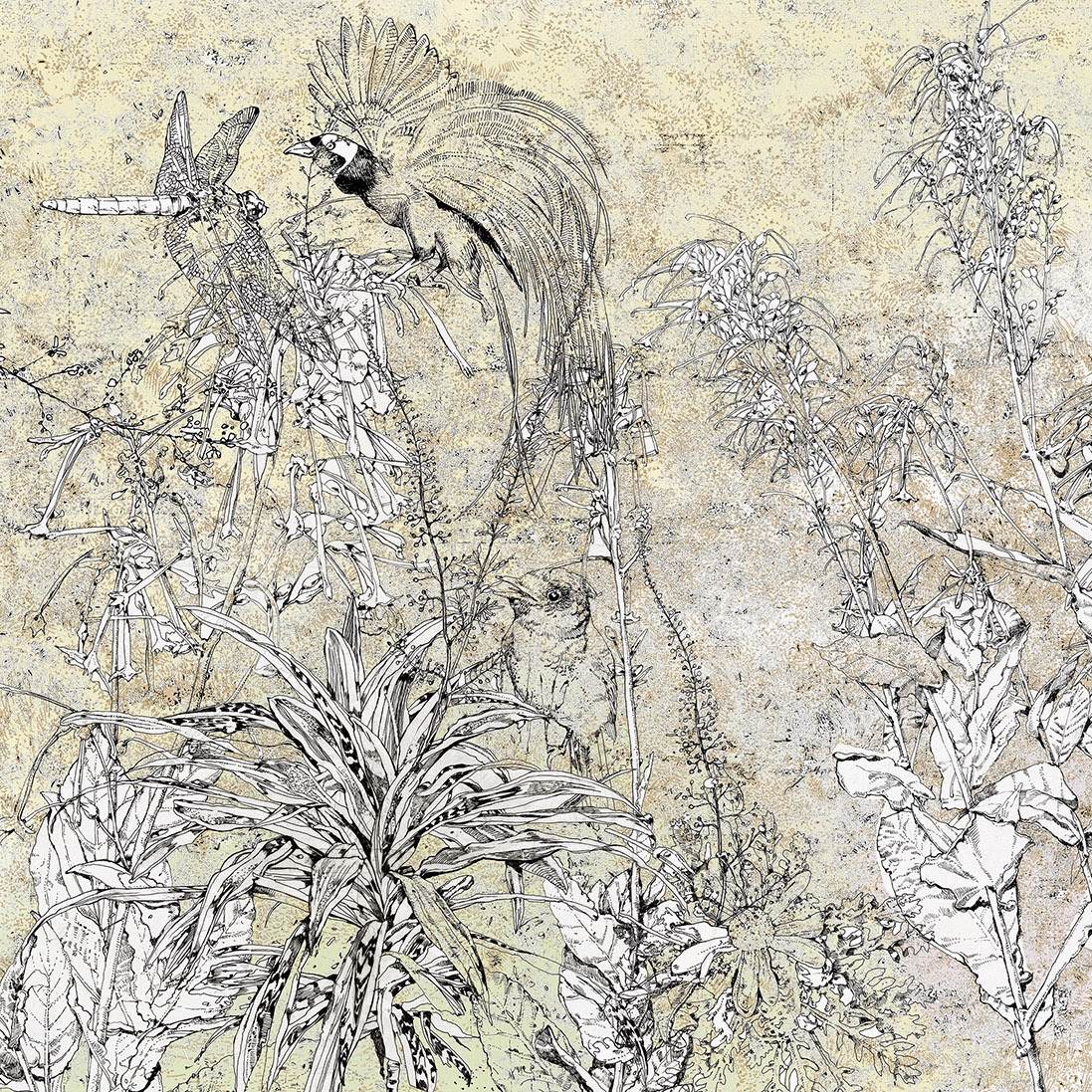 Display product Ink Garden from manufacturer WallPepper