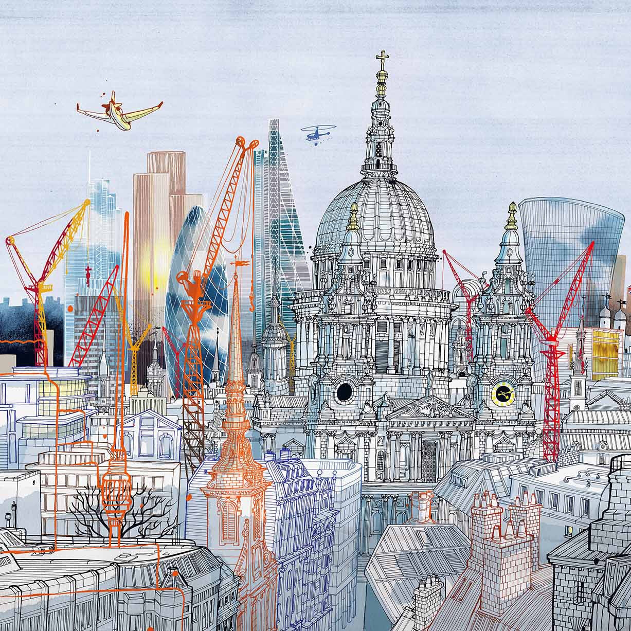 Afficher le produit SAINTPAUL SKYSCRAPERS du fabricant WallPepper