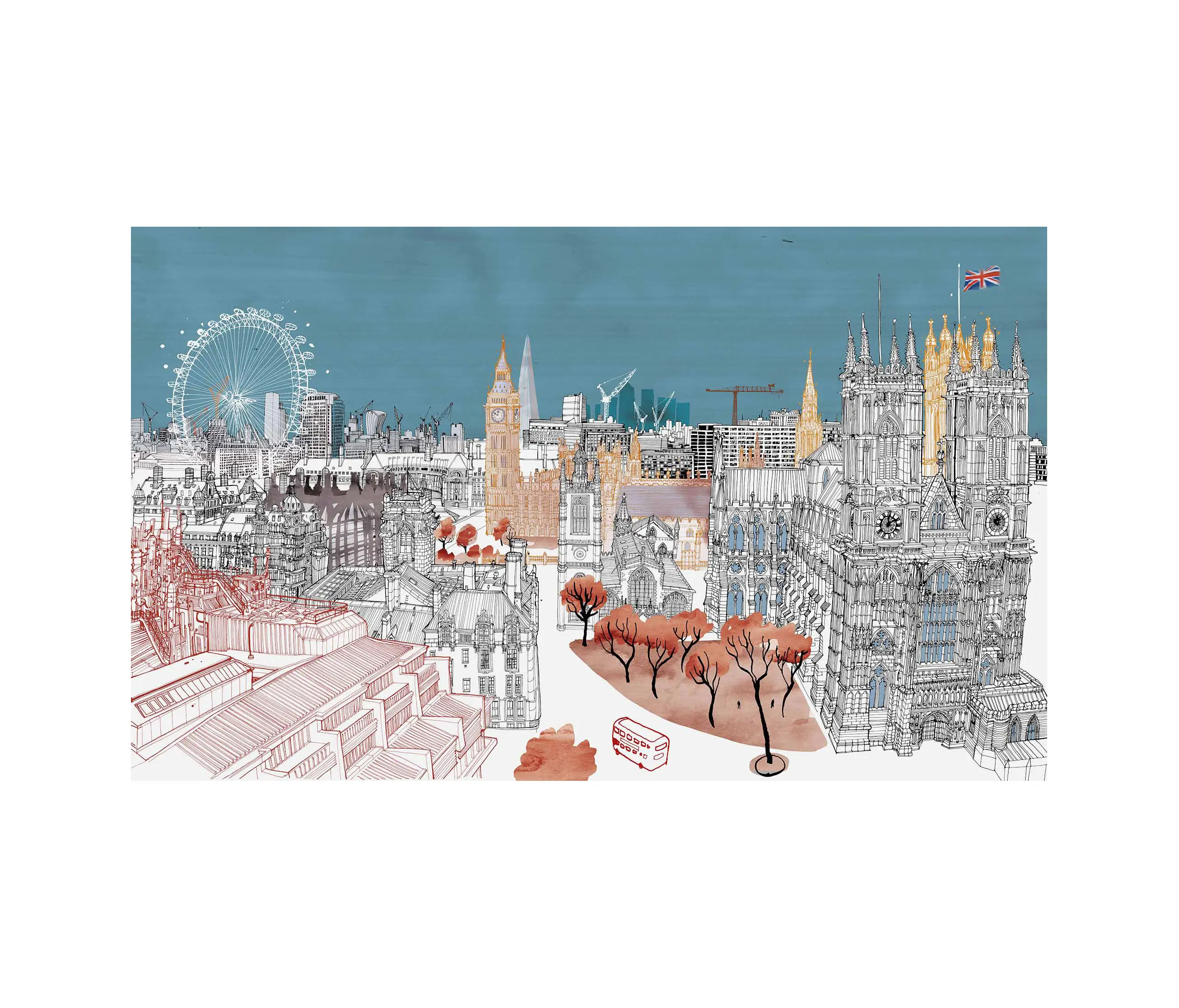 WallPepper - PANORAMA-WESTMINSTER