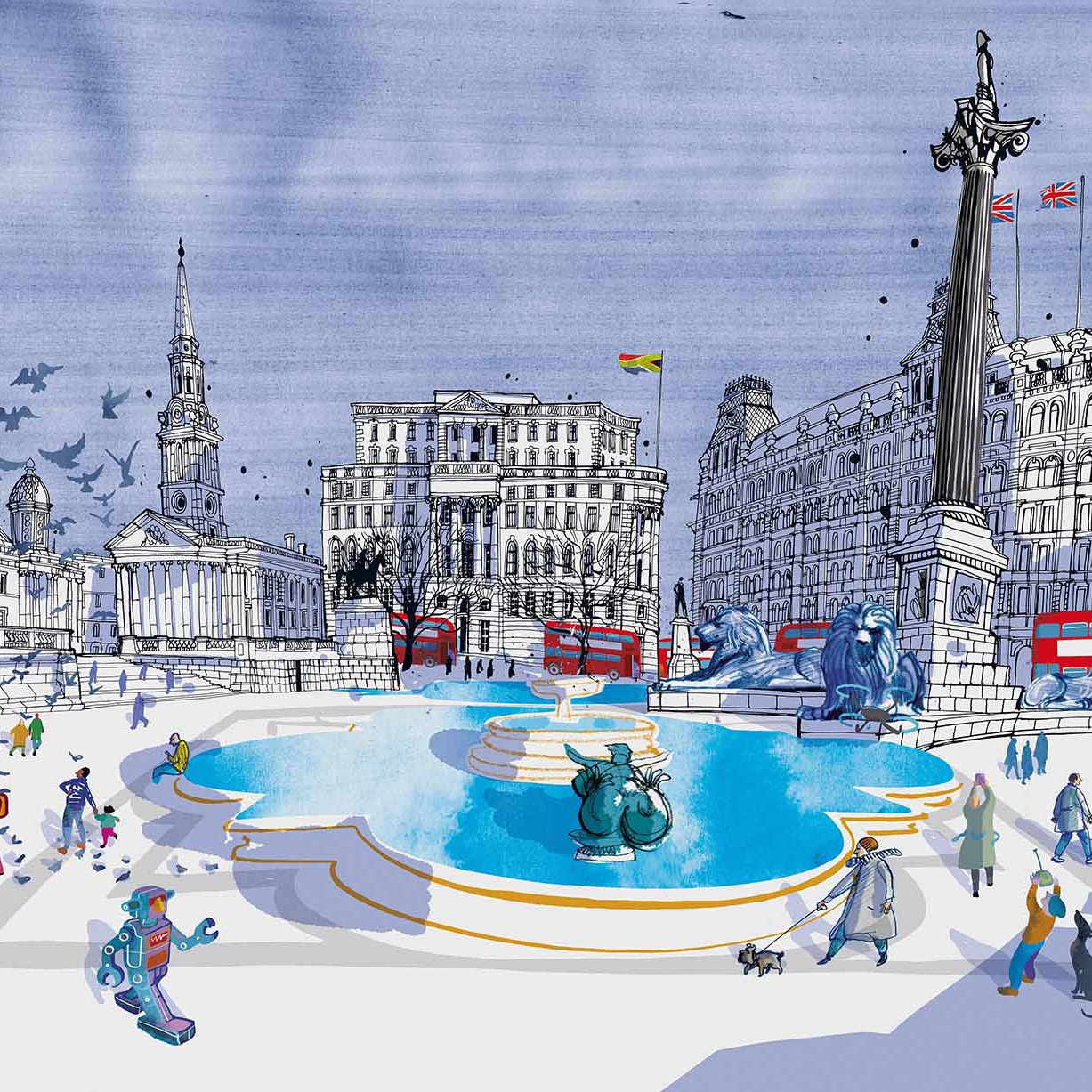 Mostra il prodotto Trafalgar Square, LONDON del produttore WallPepper