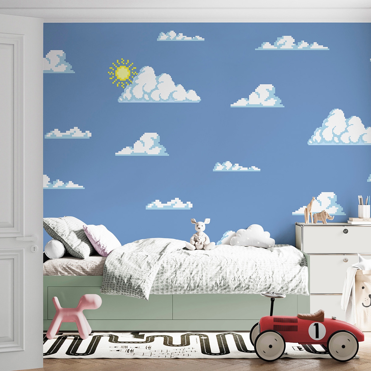 Mostra il prodotto Cloudy pixel del produttore WallPepper