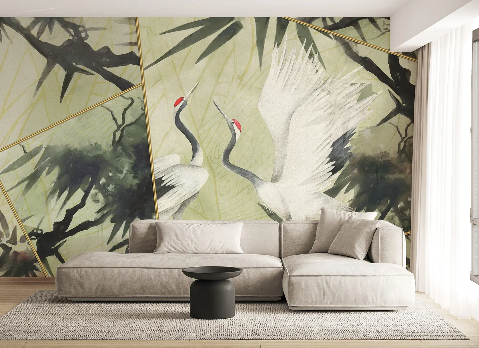 WallPepper - Matcha heron