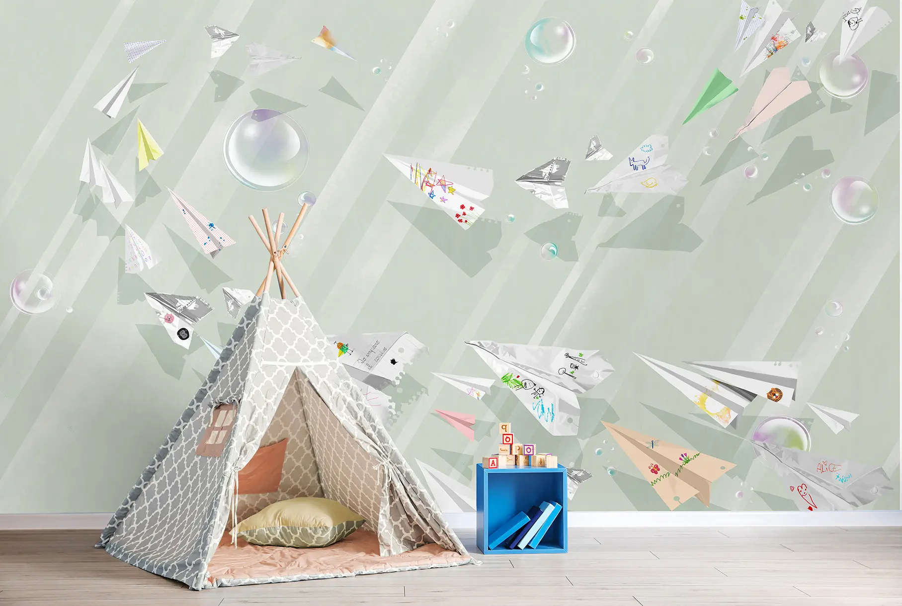 WallPepper - Paper plane customizable