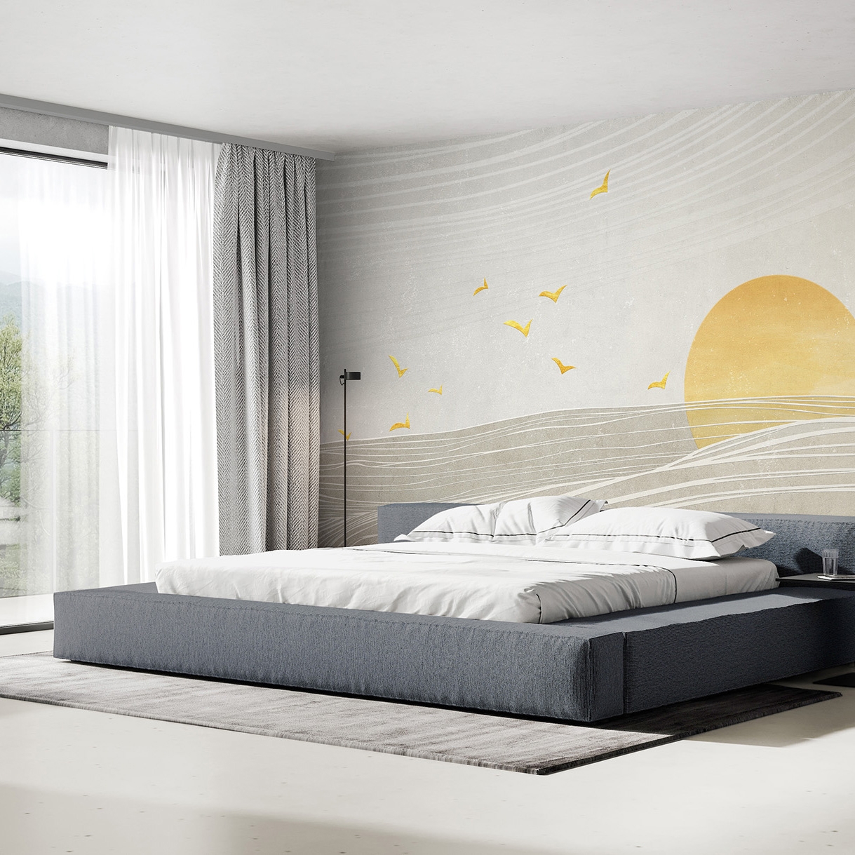 Mostra il prodotto Sunset waves del produttore WallPepper