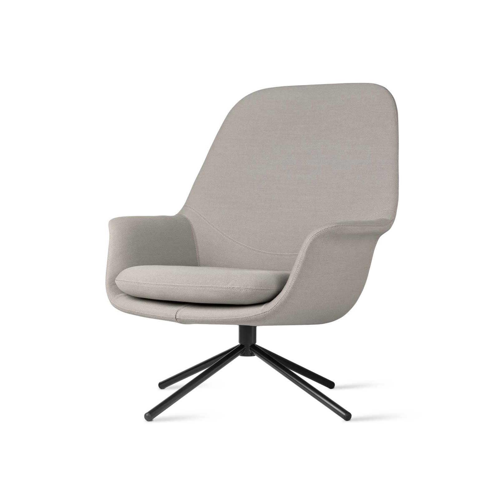 Smile Lounge High Back Metal Base