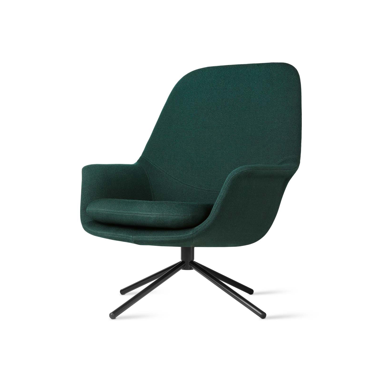 Smile Lounge High Back Metal Base