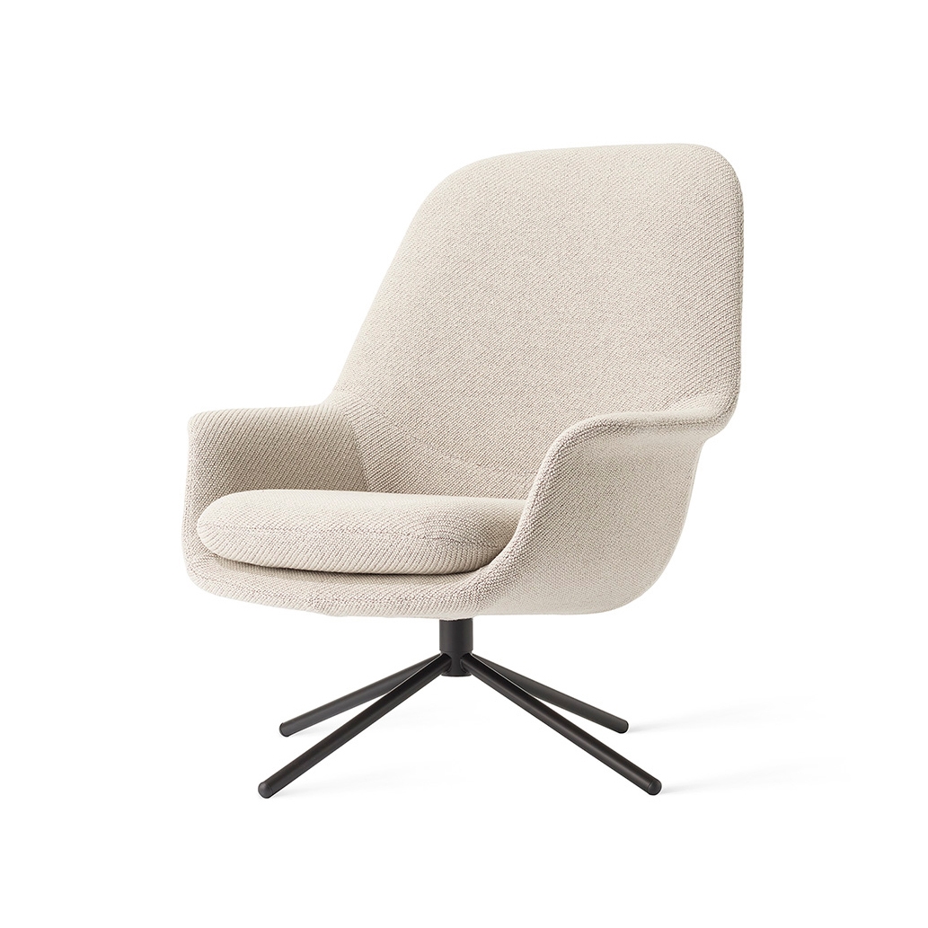 Smile Lounge High Back Metal Base