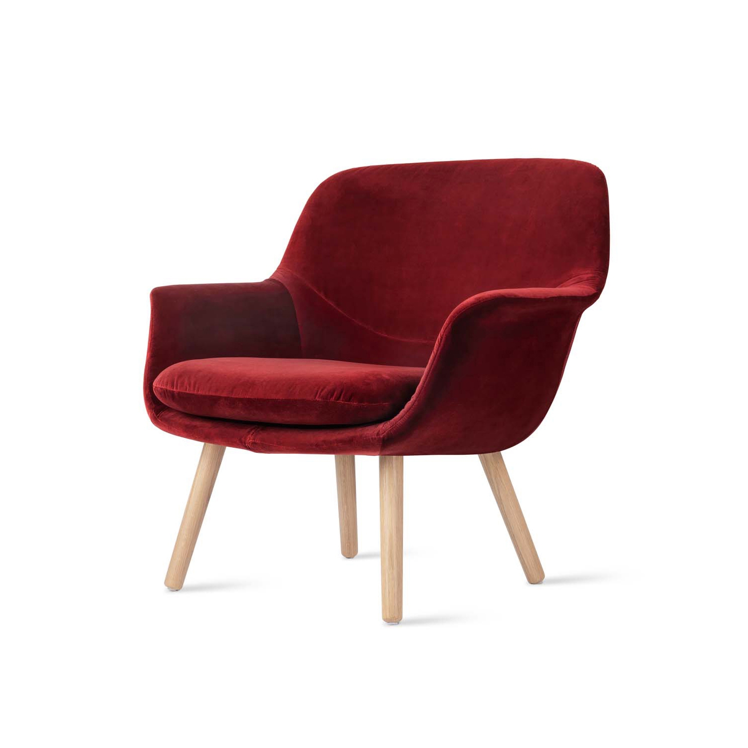 Smile Lounge Low Back Wood Base