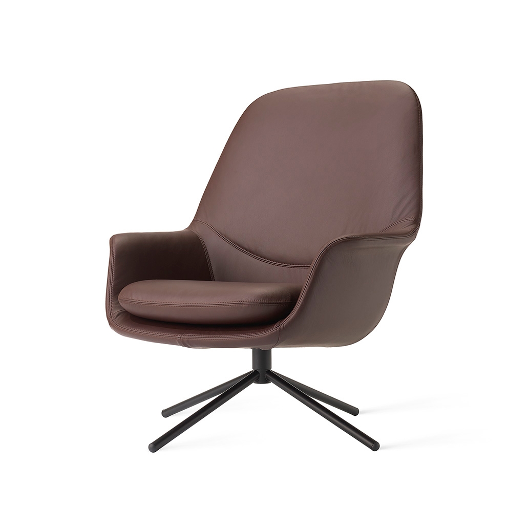 Smile Lounge High Back Metal Base
