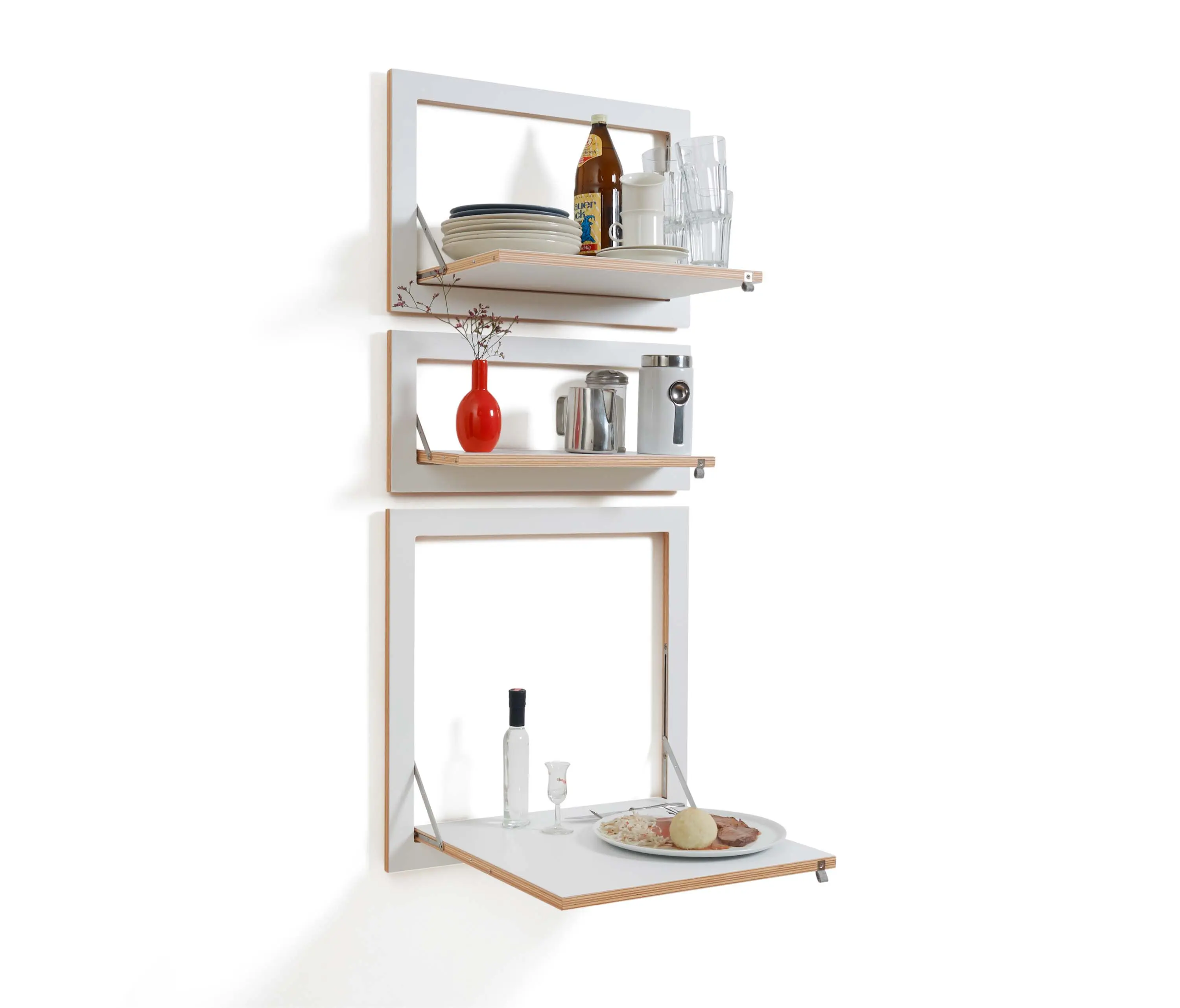 Ambivalenz - Fläpps Shelf 60x27-1 | Watercolor Stripes by Kind of Style