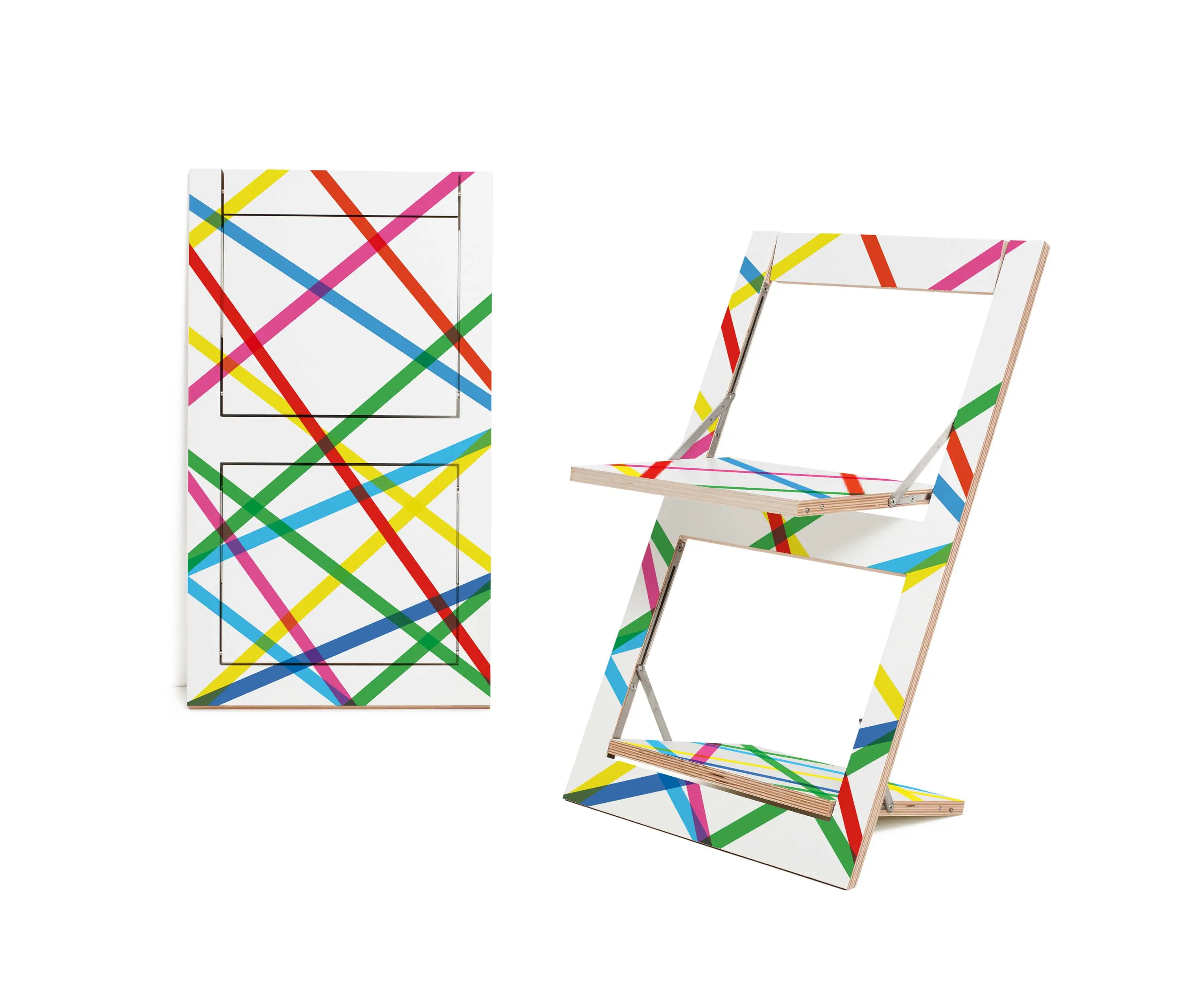 Ambivalenz - Fläpps Folding Chair | Bunte Linien