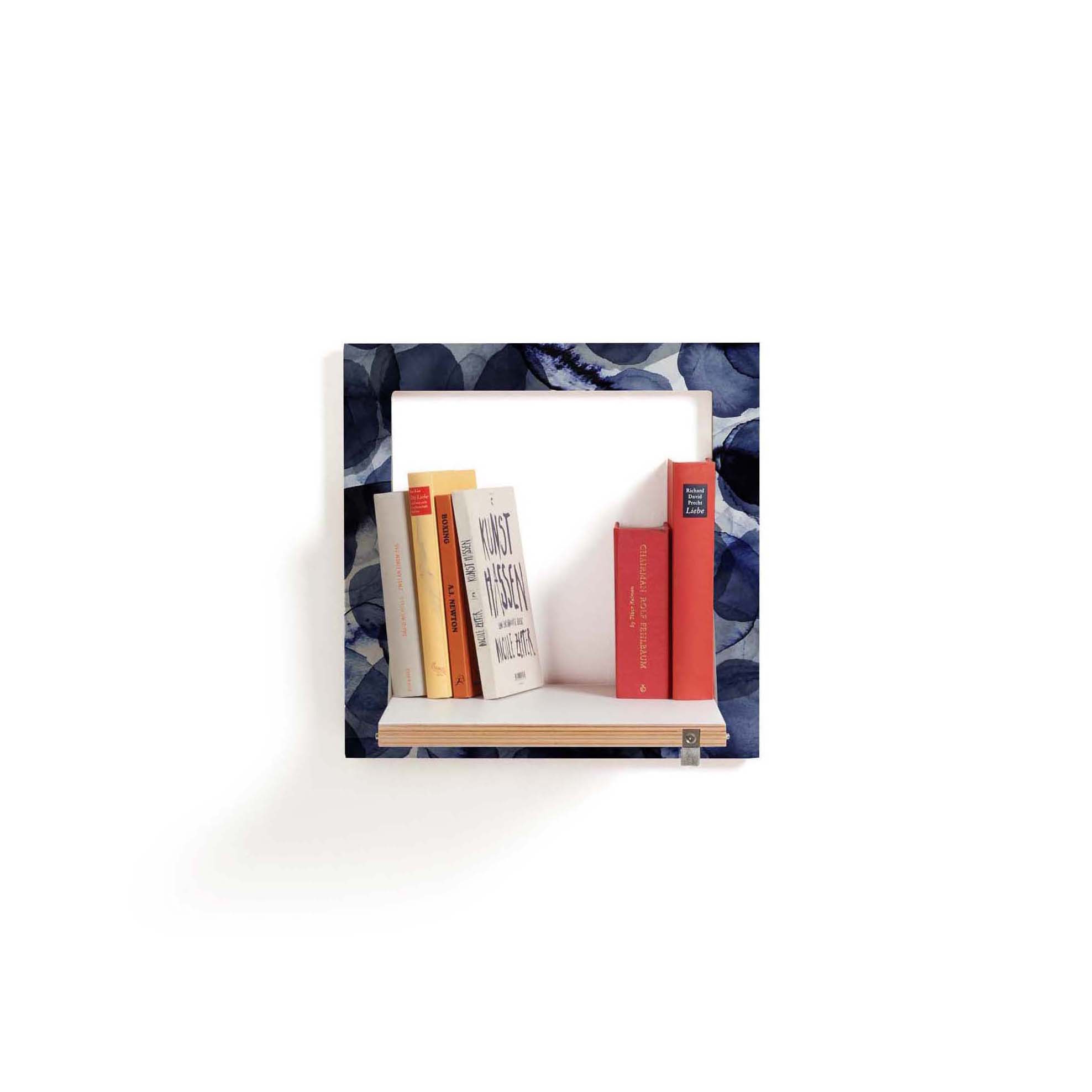 Fläpps Shelf 40x40-1 | Bubbles Indigo by Pattern Studio