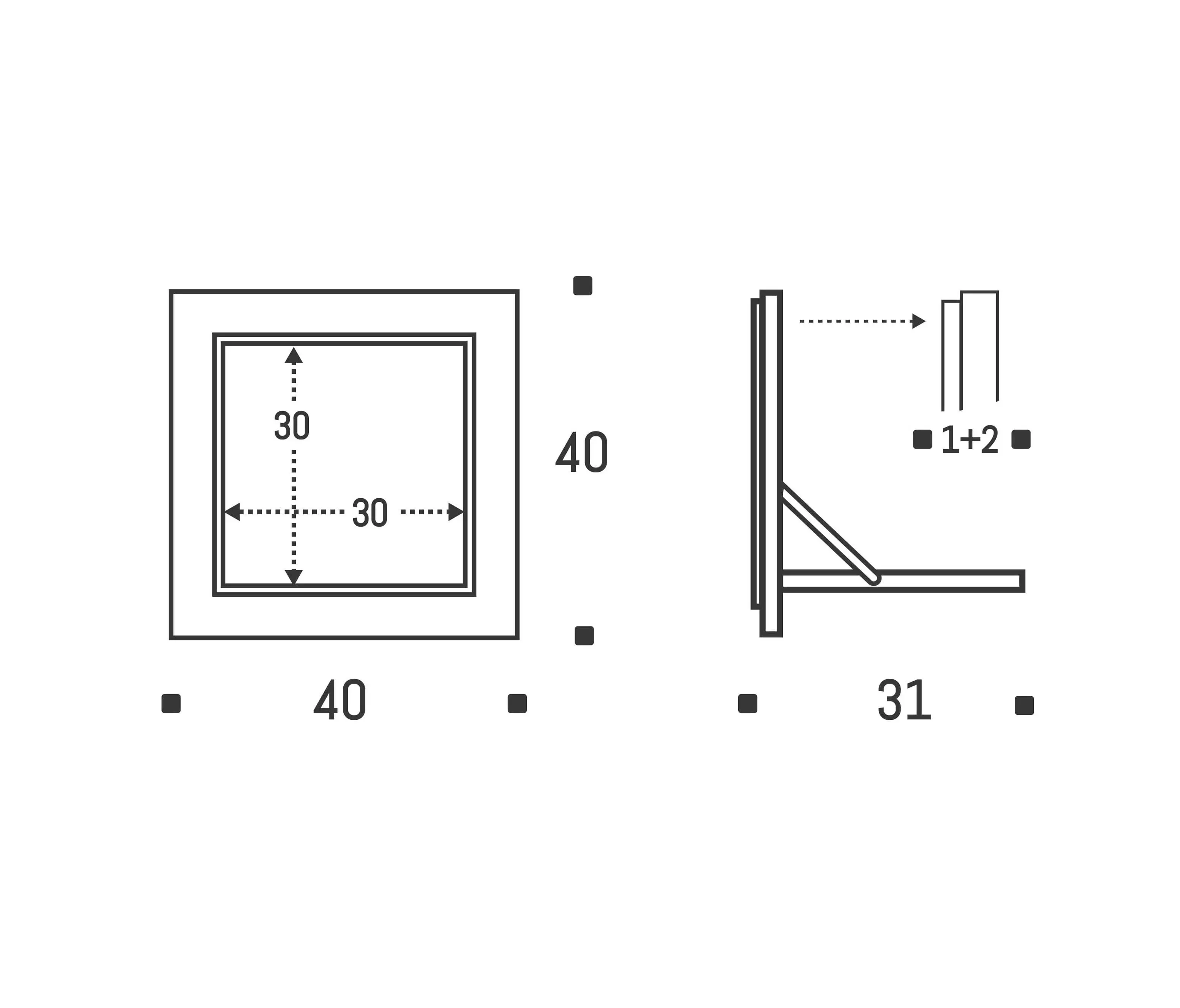 Ambivalenz - Fläpps Shelf 40x40-1 | PS Collage 3 by Pattern Studio