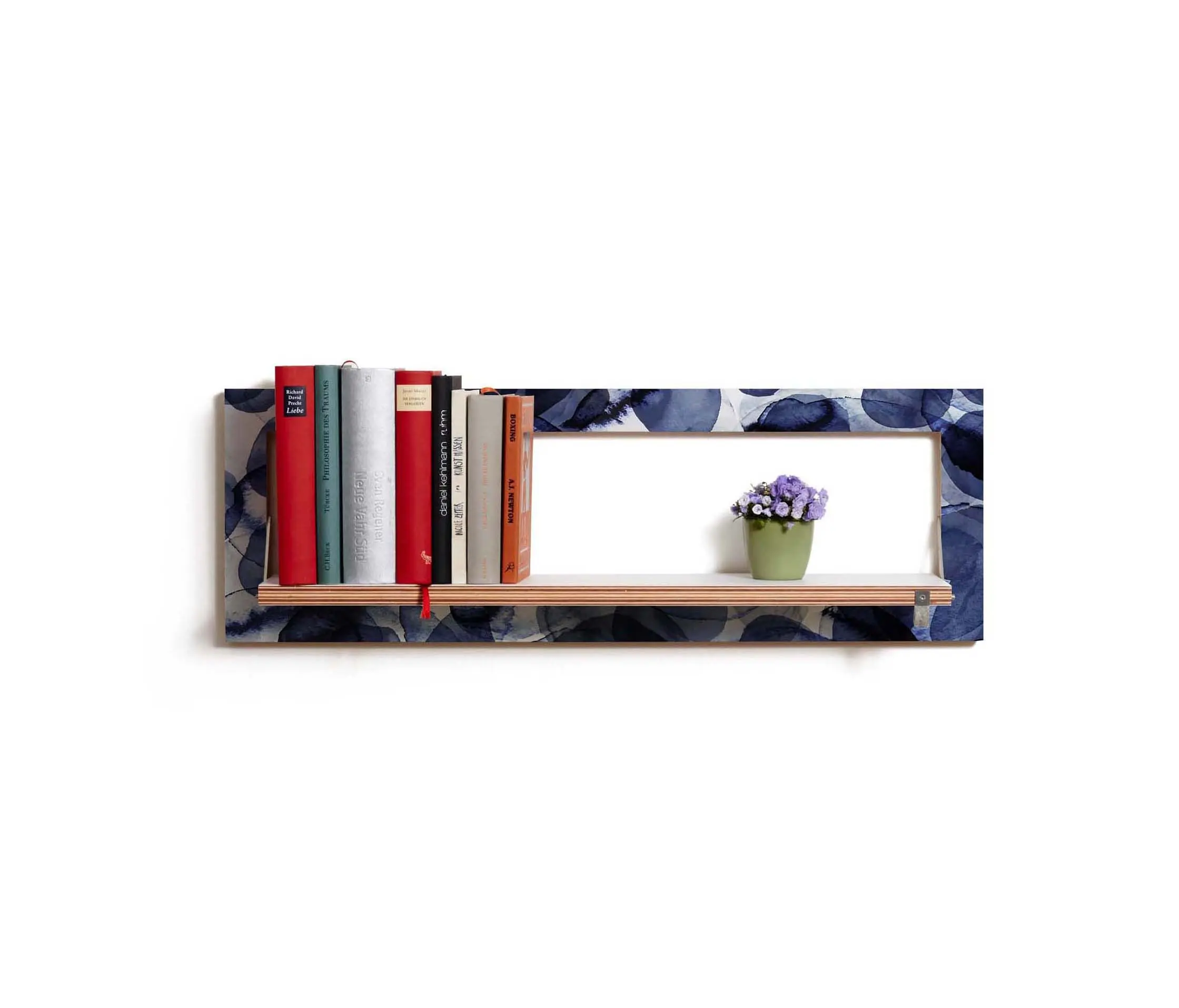 Ambivalenz - Fläpps Shelf 80x27-1 | Bubbles Indigo by Pattern Studio