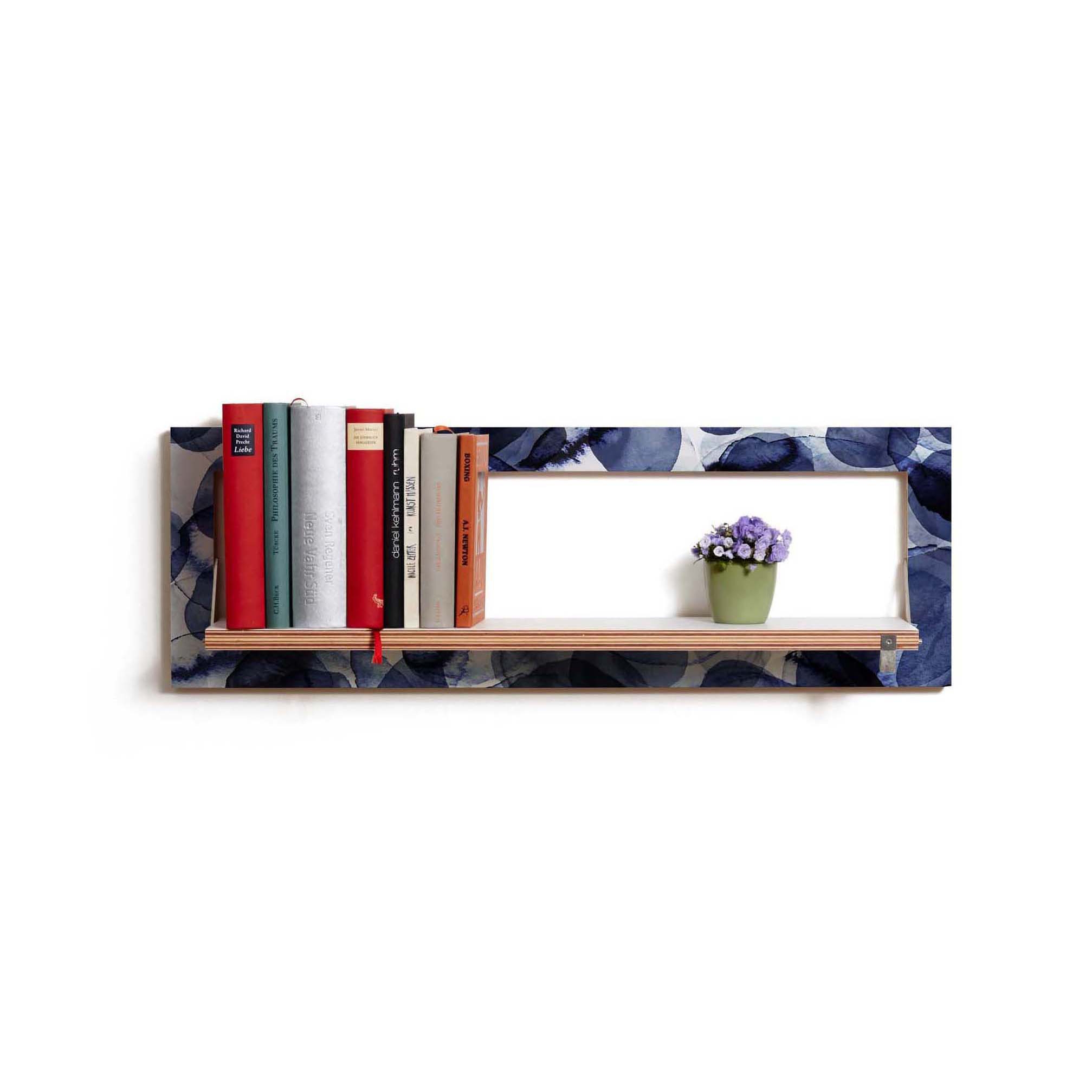 Fläpps Shelf 80x27-1 | Bubbles Indigo by Pattern Studio