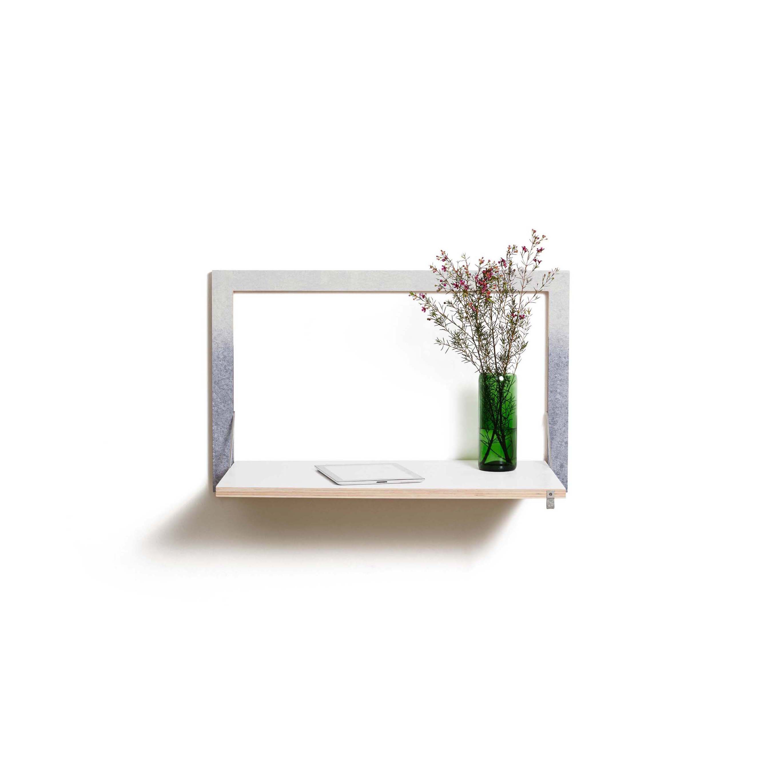 Fläpps Secretary Wall Desk | Fading Grey by Monika Strigel