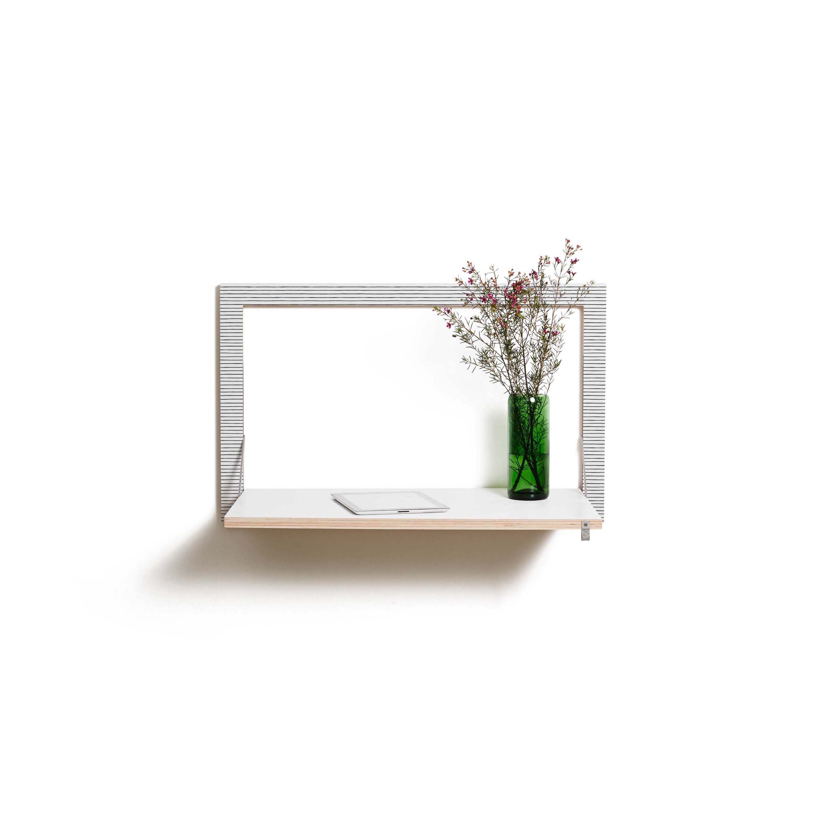Fläpps Secretary Wall Desk | Watercolor Stripes by Kind of Style