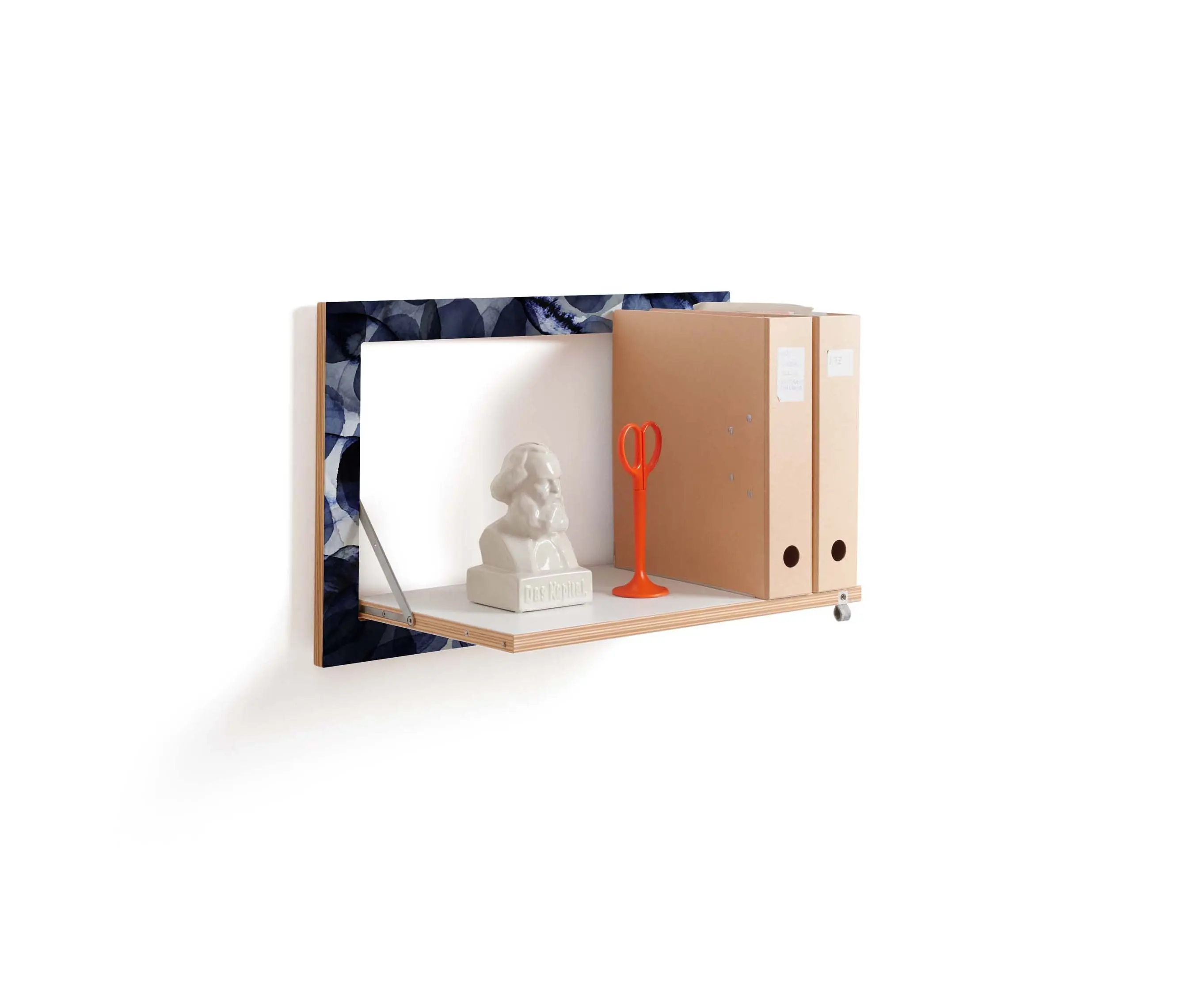 Ambivalenz - Fläpps Shelf 60x40-1 | Bubbles Indigo by Pattern Studio