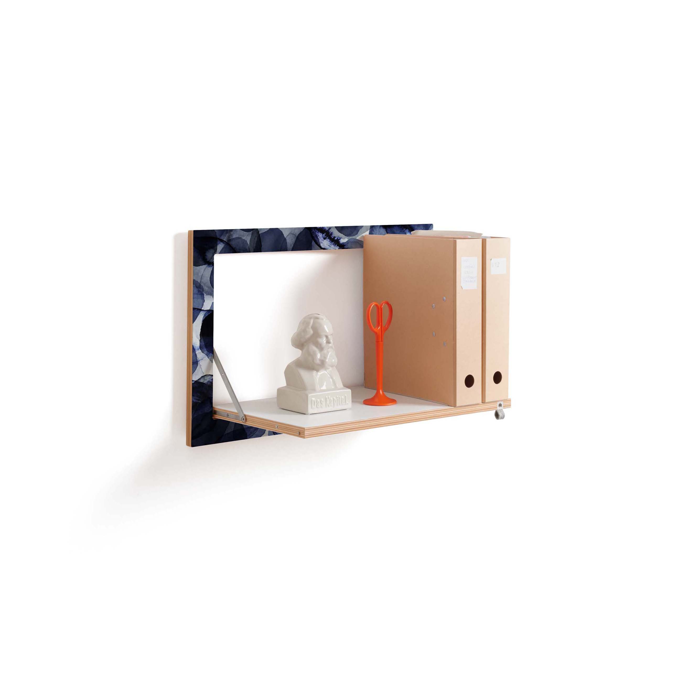 Fläpps Shelf 60x40-1 | Bubbles Indigo by Pattern Studio