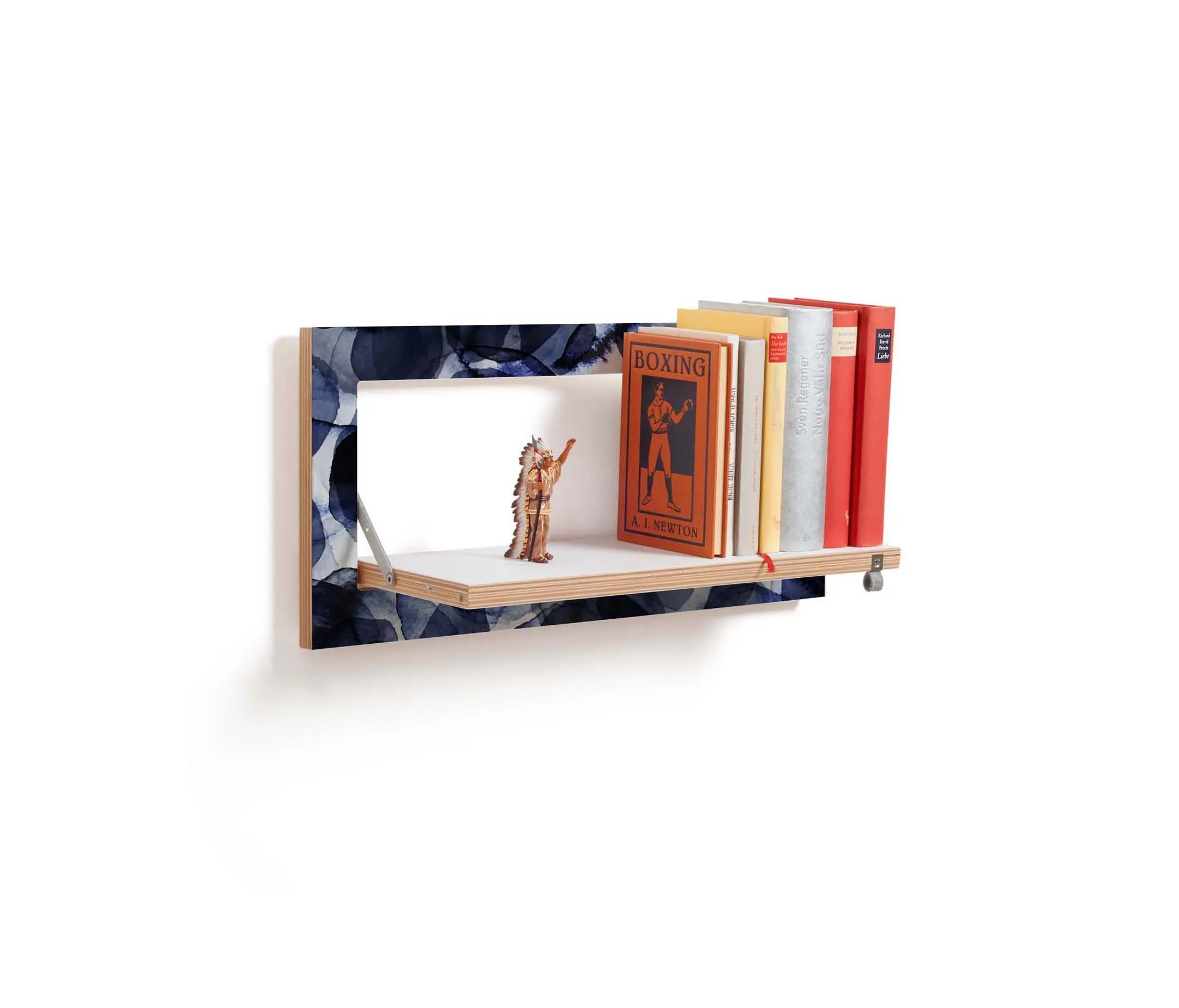 Ambivalenz - Fläpps Regal 60x27-1 | Bubbles Indigo by Pattern Studio