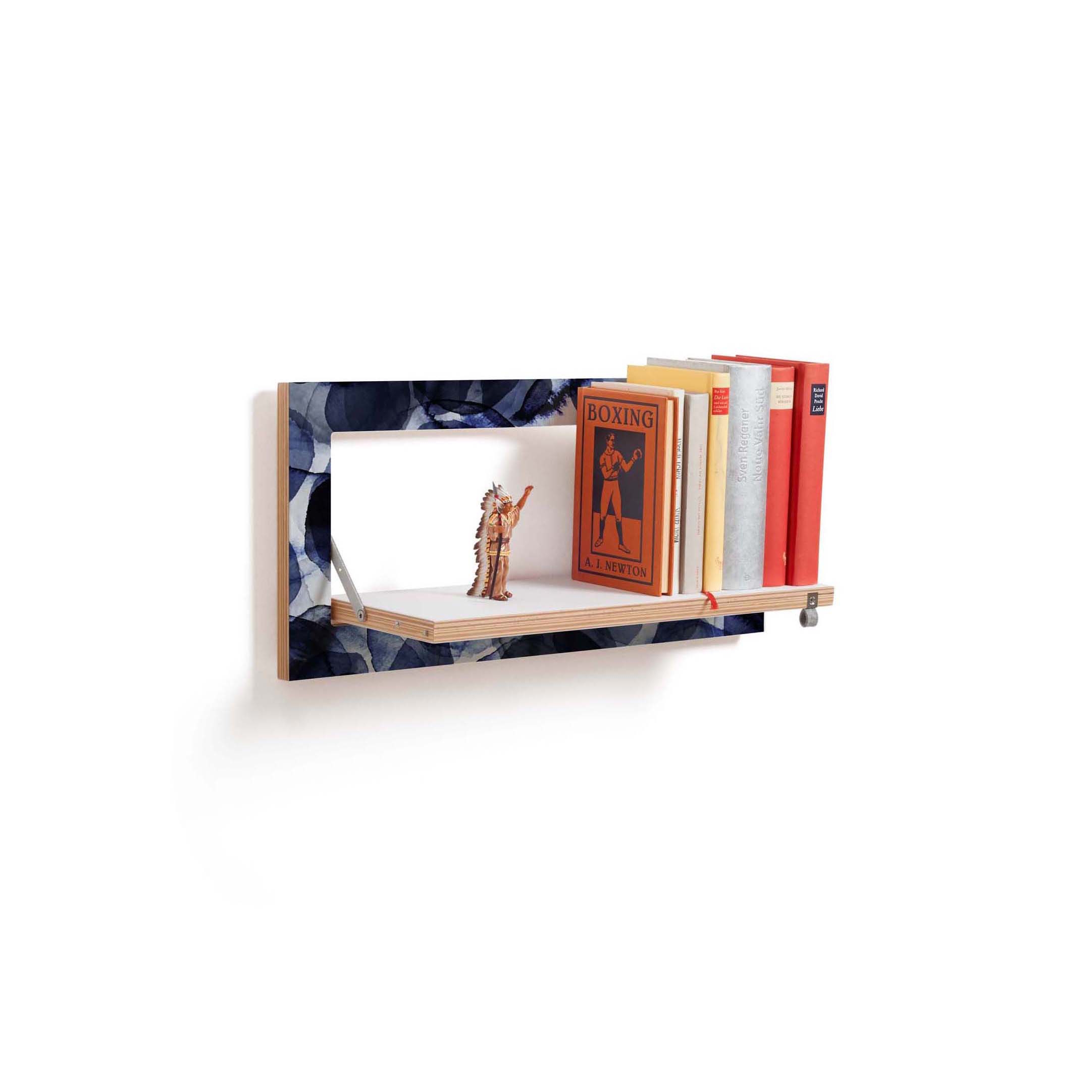 Fläpps Shelf 60x27-1 | Bubbles Indigo by Pattern Studio