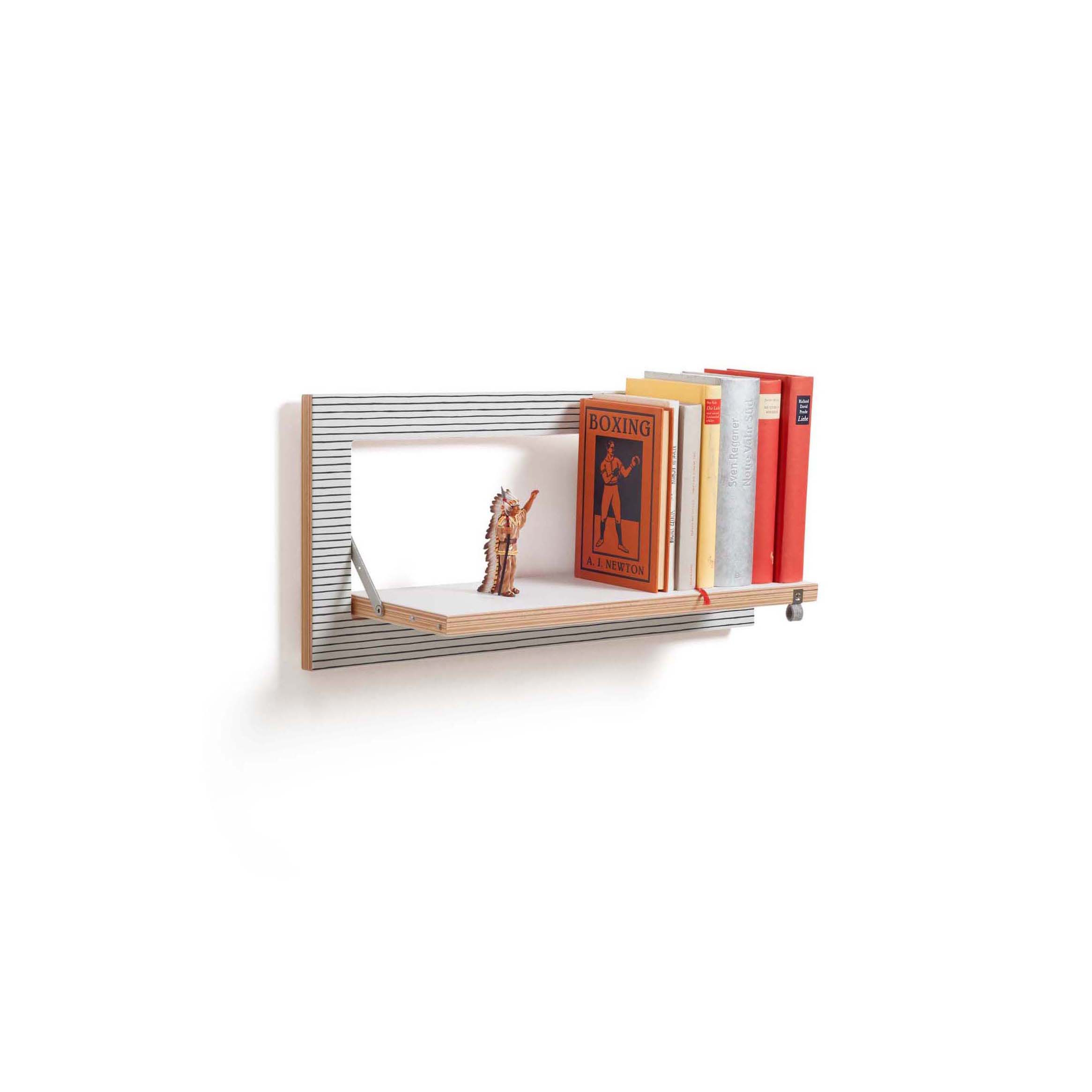 Fläpps Shelf 60x27-1 | Watercolor Stripes by Kind of Style