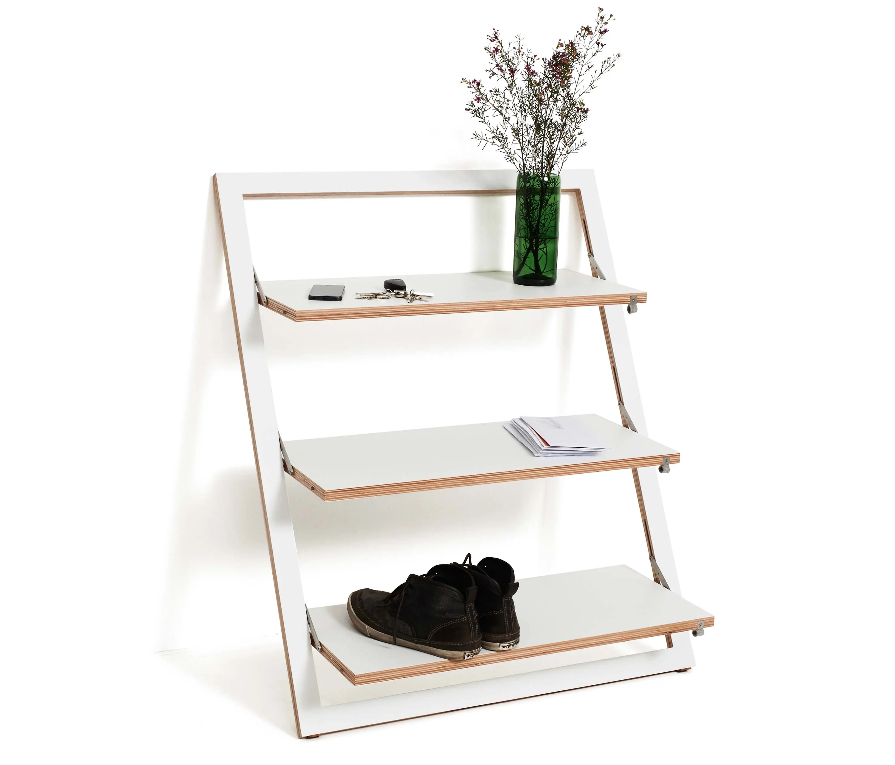 Ambivalenz - Fläpps Étagère inclinable 80x100-3 | Blanc