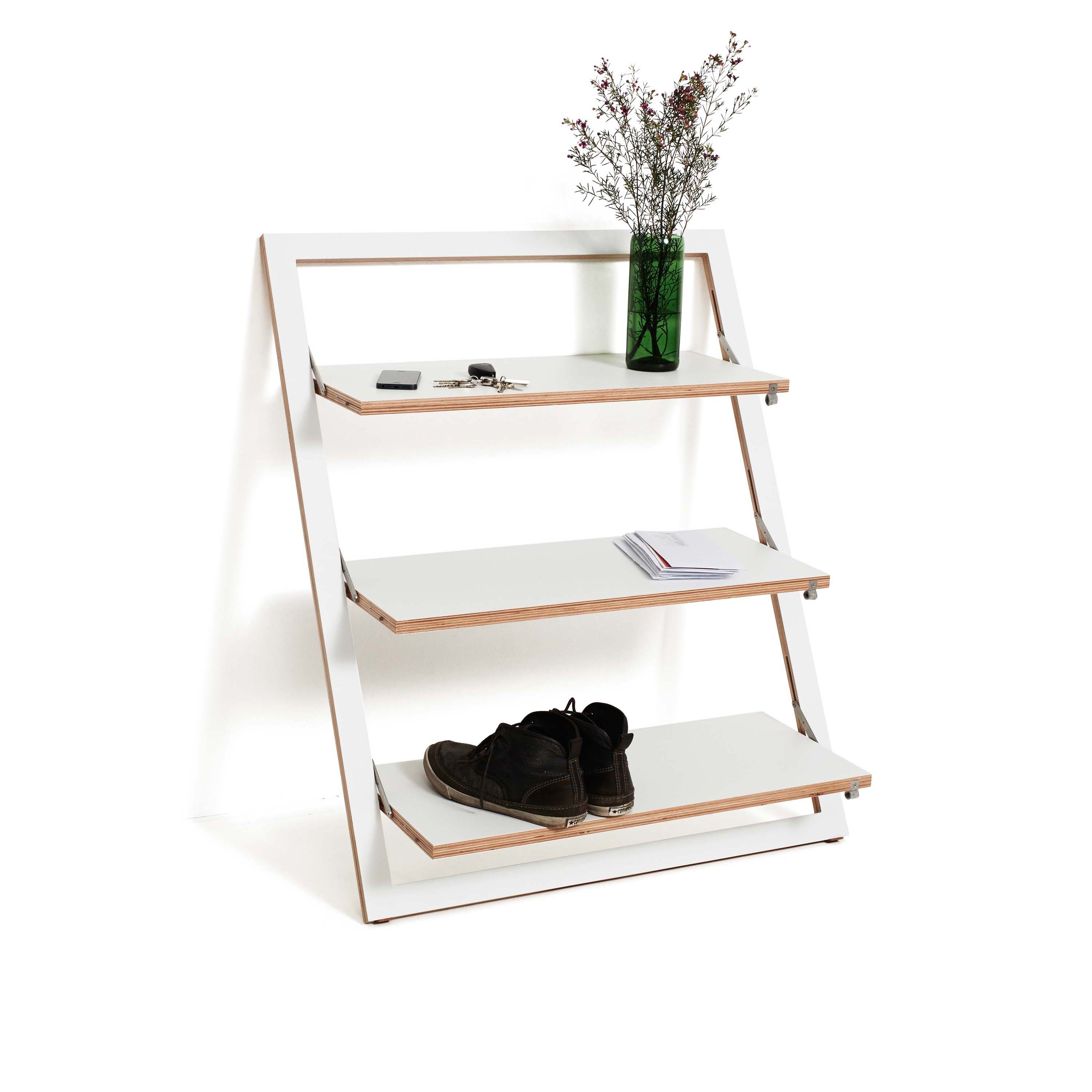 Mostrar el producto Fläpps Leaning Shelf 80x100-3 | White del fabricante Ambivalenz