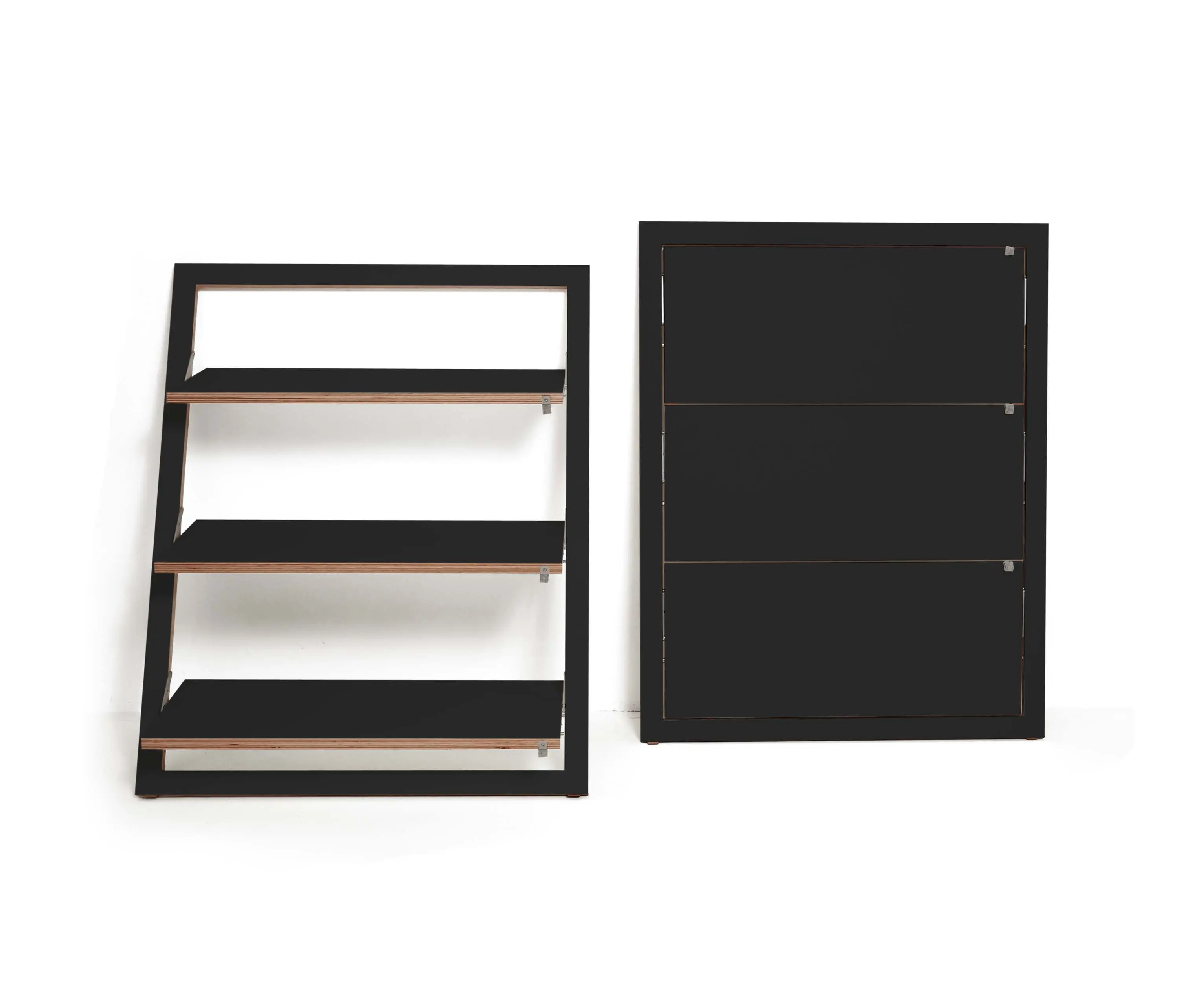 Ambivalenz - Fläpps Leaning Shelf 80x100-3 | Black